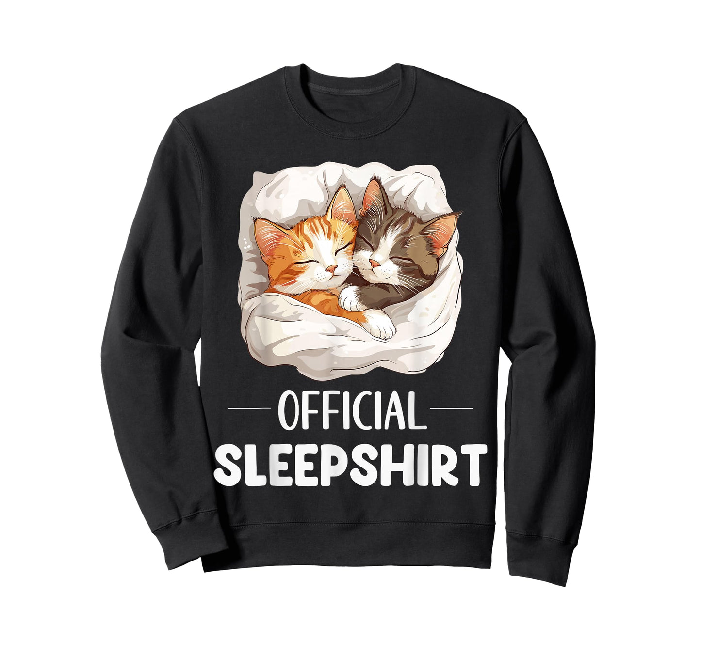 Official Sleepshirt Cute Sleeping Cat Animal Lovers Pajama T-Shirt