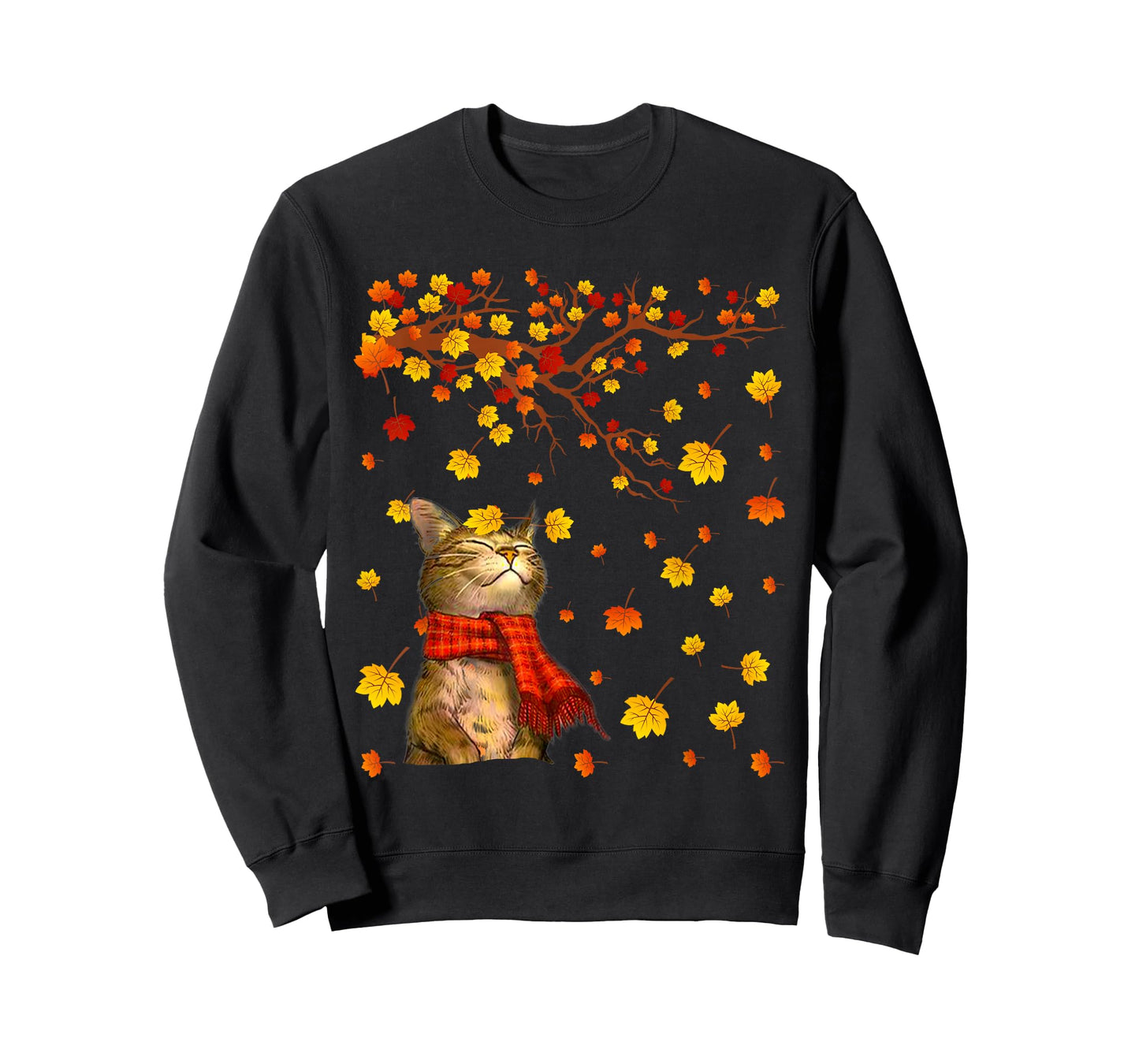 Cute Cat Kitty Kitten Paw Lover Autumn Fall Season present T-Shirt