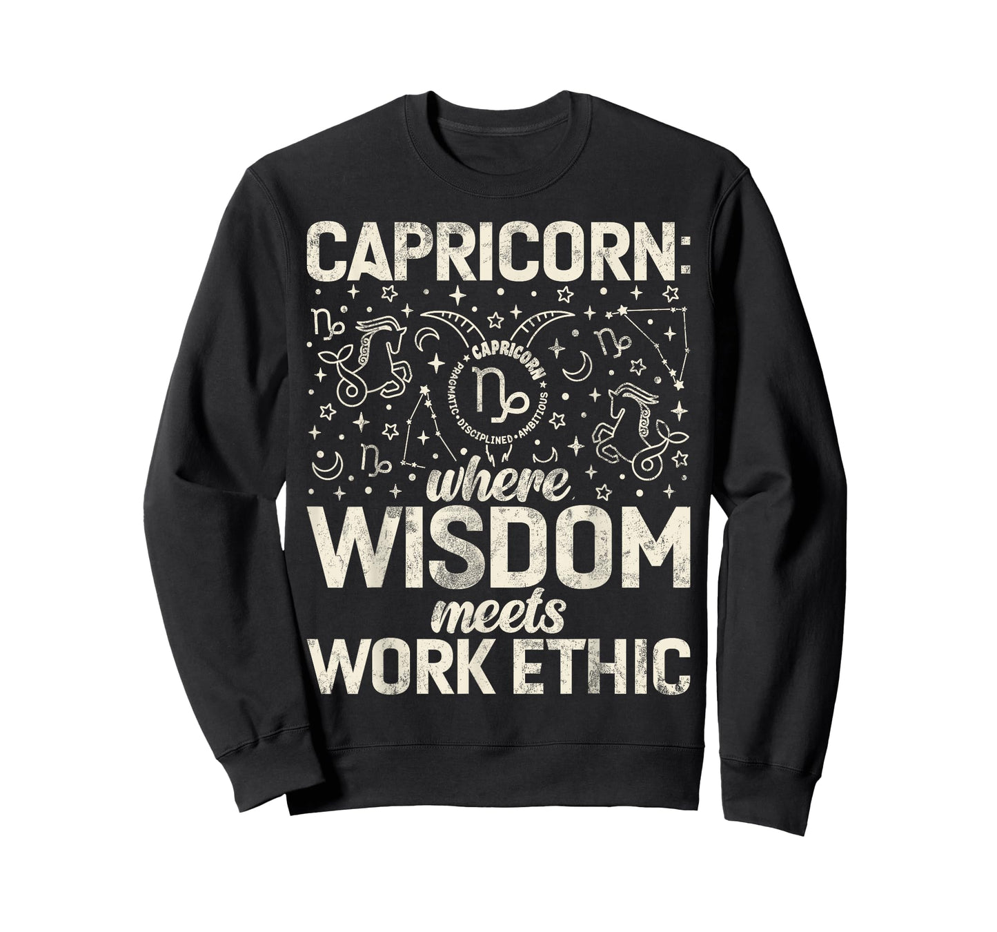 Where Wisdom meets Work Ethic Capricorn T-Shirt