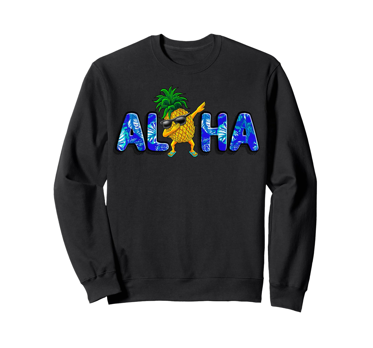 Aloha Dabbing Pineapple Sunglasses Beaches Hawaii Hawaiian T-Shirt