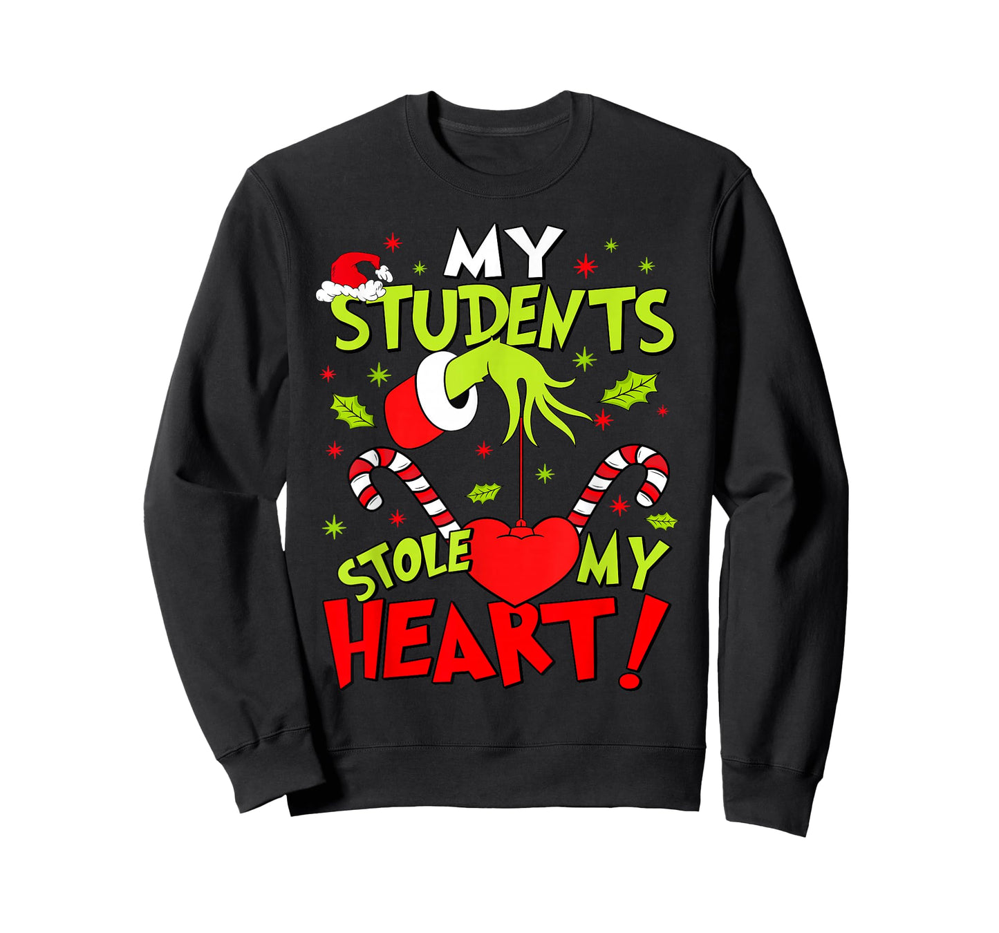 My Students Stole My Heart Teacher Holiday Merry Christmas T-Shirt