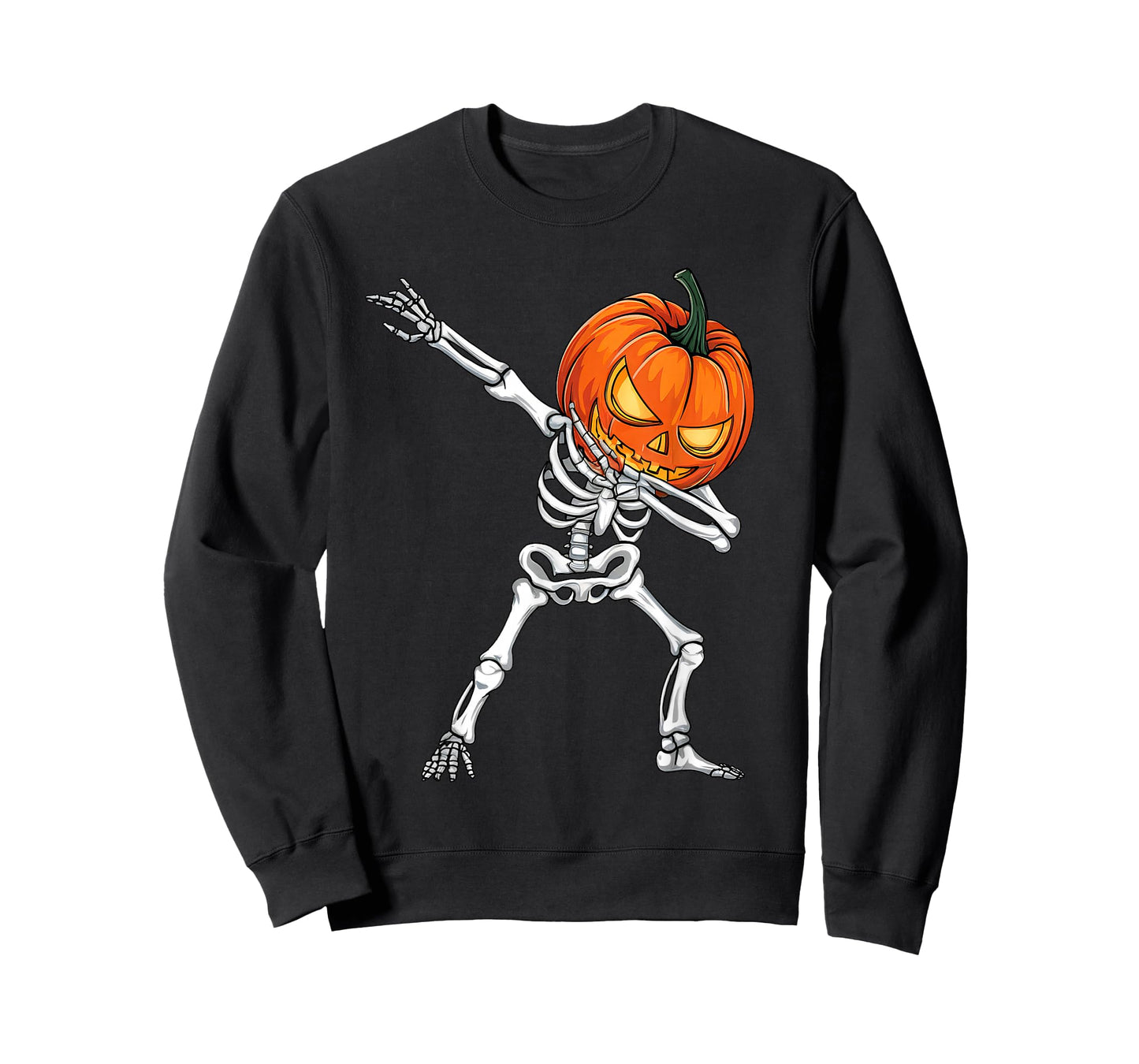 Dabbing Pumpkin Skeleton Halloween Dab Boys Teen Toddler Kid T-Shirt