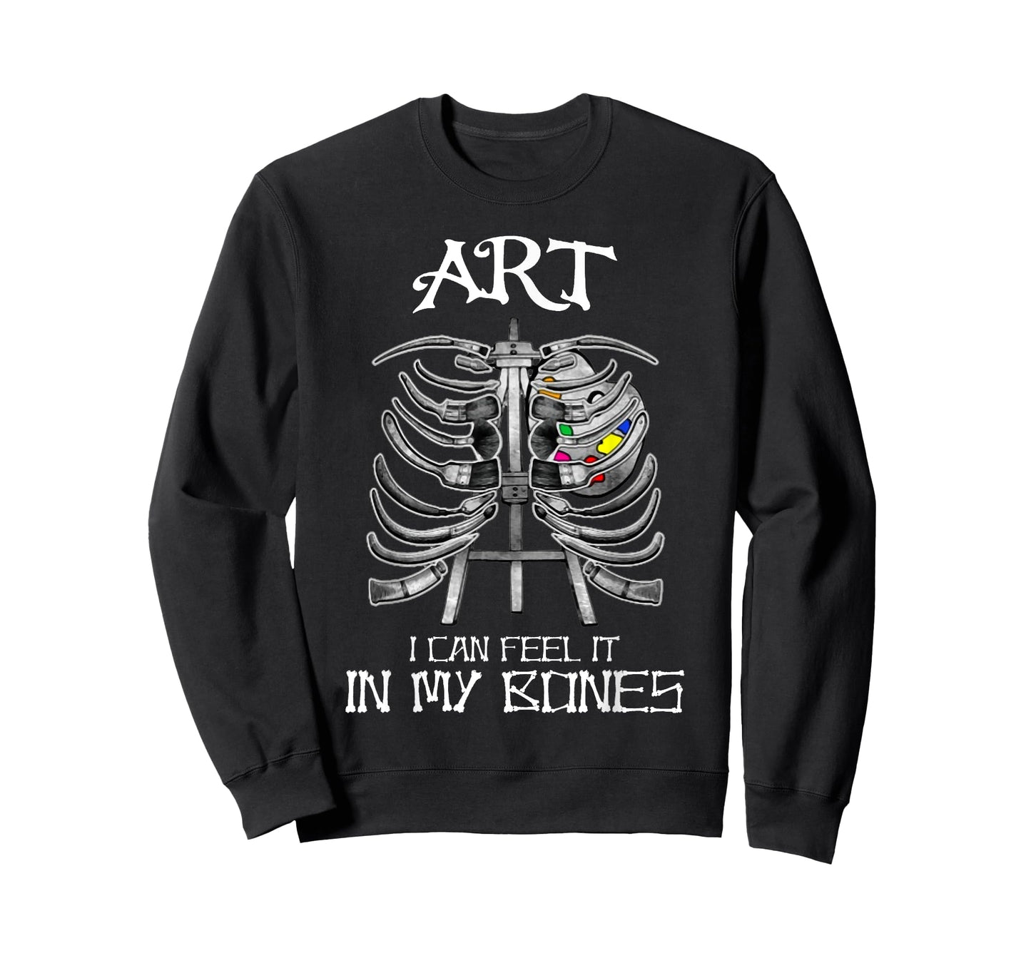 Art Teachers I Can Feel It in My Bones Art Bones Halloween T-Shirt