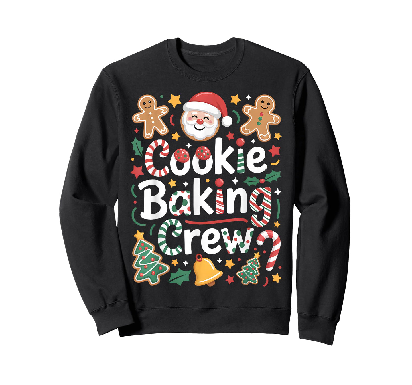 Cookie Baking Crew Matching Christmas Family Men Women Kids T-Shirt