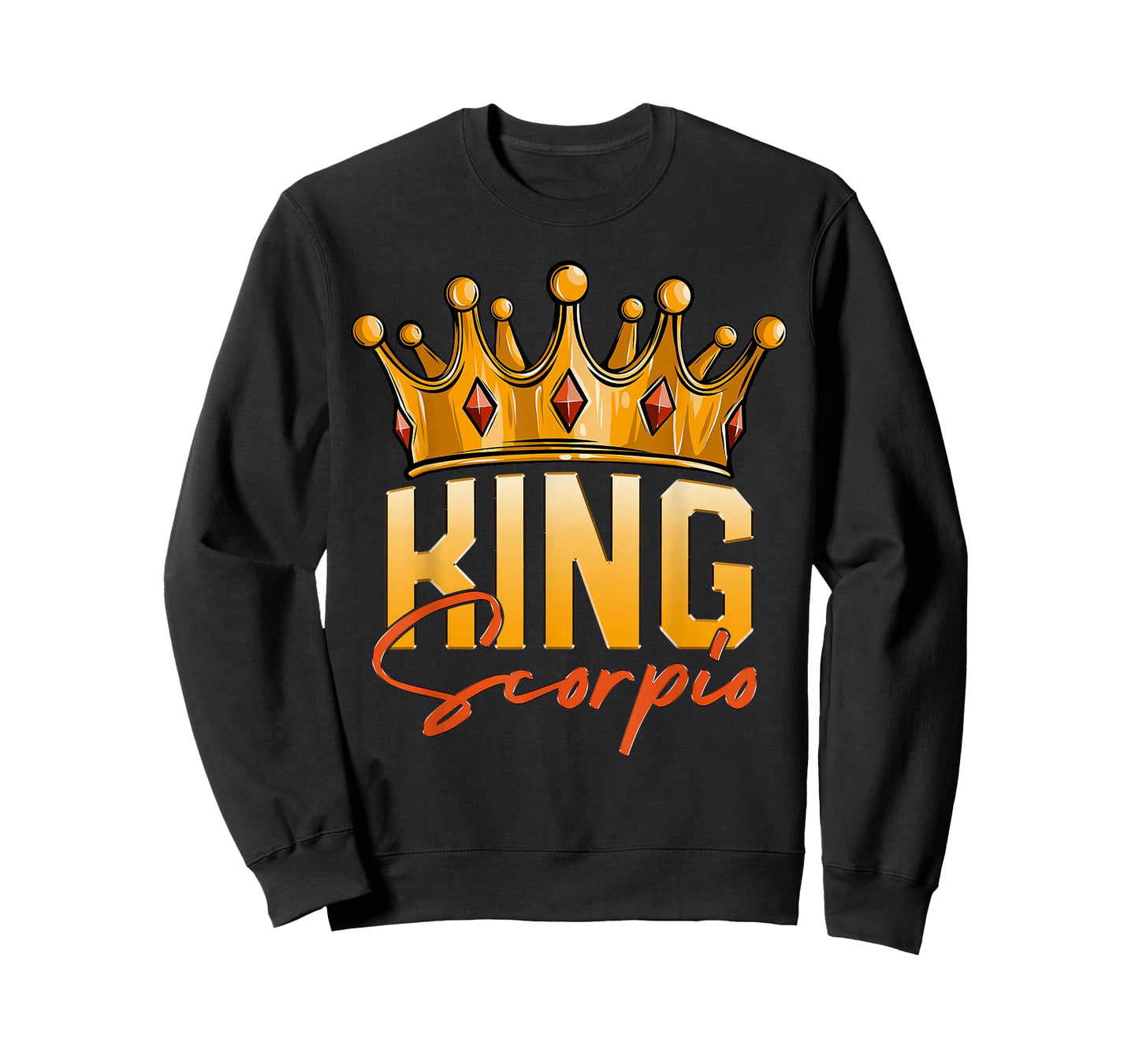 King Scorpio Men Zodiac Birthday Crown T-Shirt