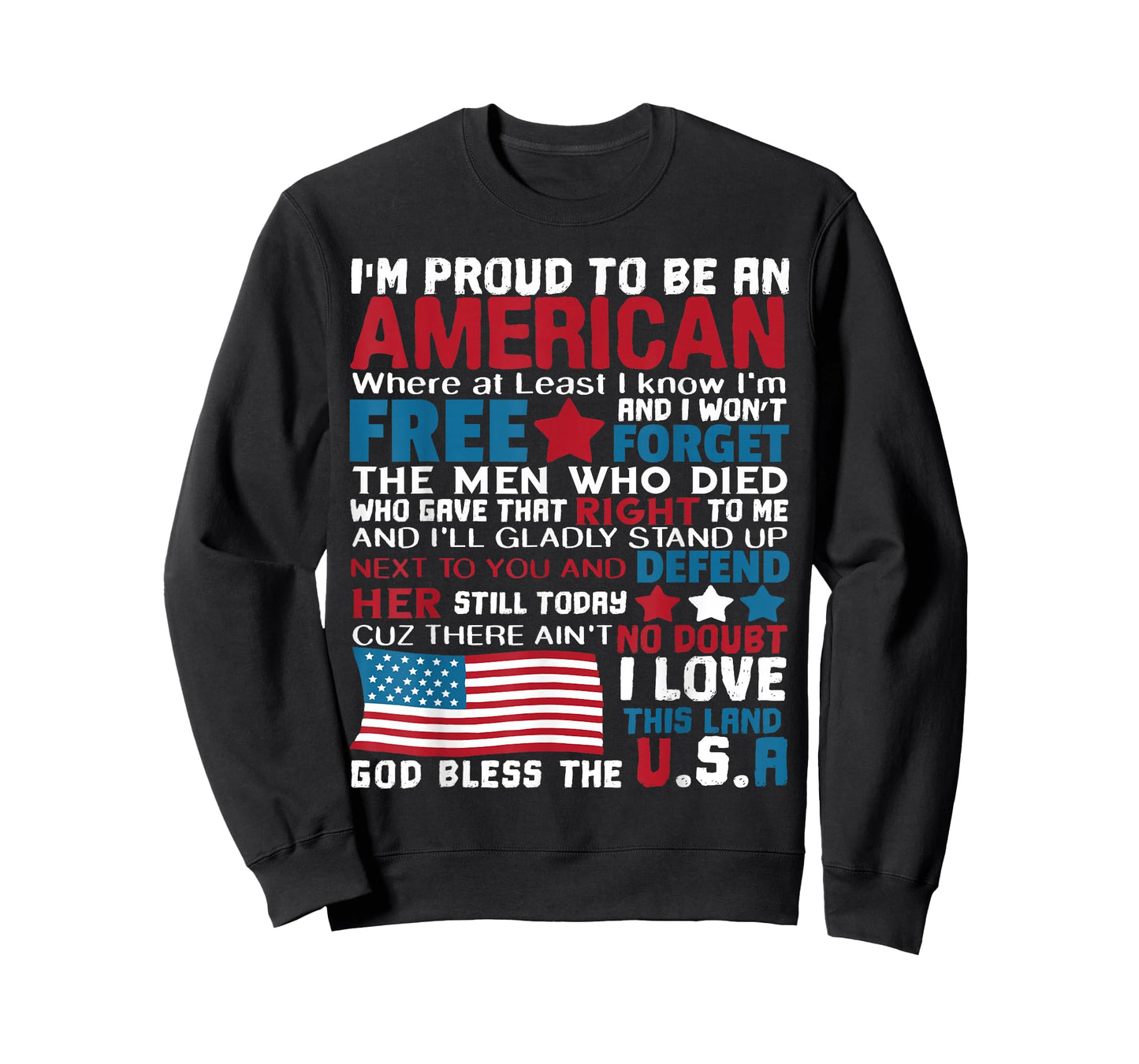 American Proud to be Patriotic Featuring USA Flag Merican T-Shirt