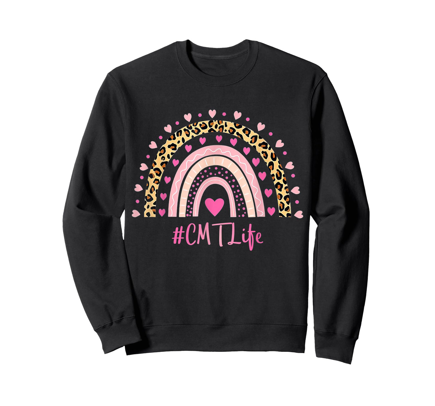 CMT Nurse Leopard Print Boho Rainbow NURSE'S WEEK T-Shirt
