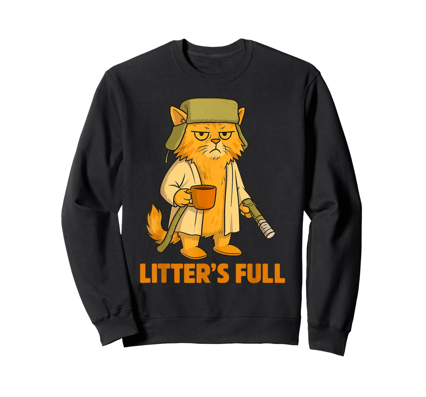 Litter's Full Christmas Cat, Funny Christmas Kitty Vacation T-Shirt