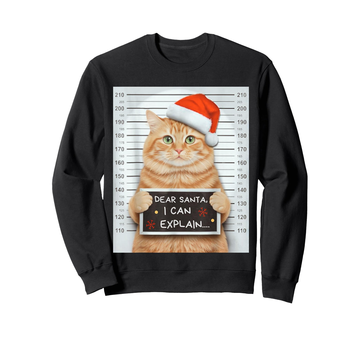 On The Naughty List and I Regret Nothing Cat Christmas Kids T-Shirt