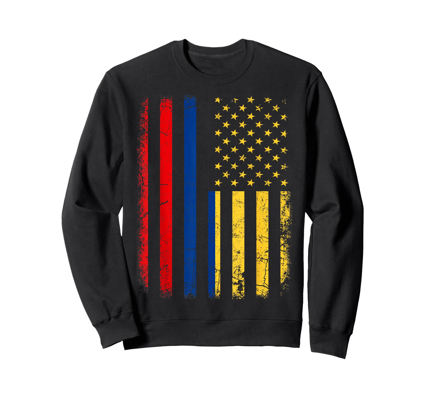 Colombian American Flag Colombian Roots Colombia America T-Shirt Small