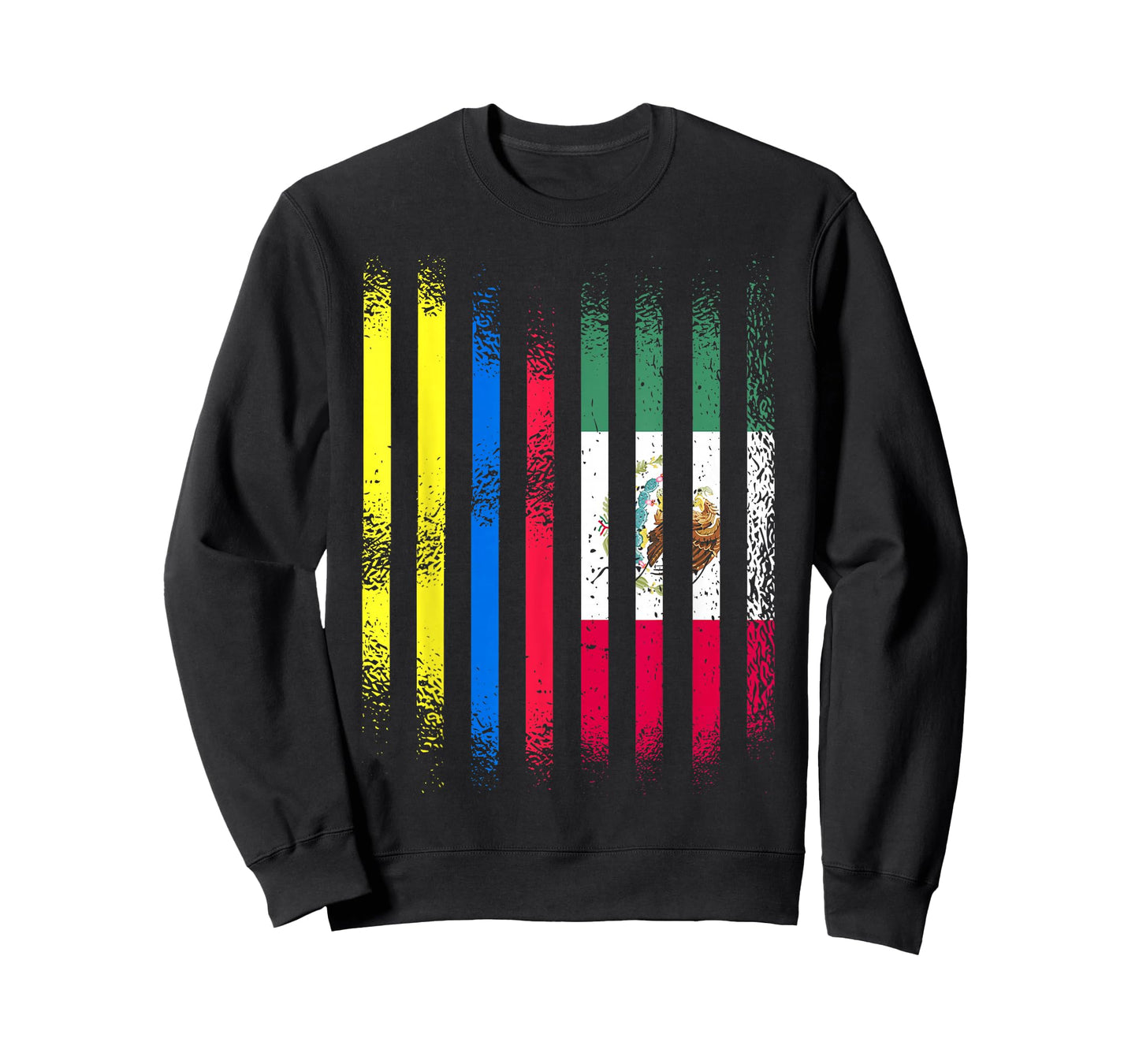 Colombia Flag Mexico Grown Country Flags Stripes T-Shirt