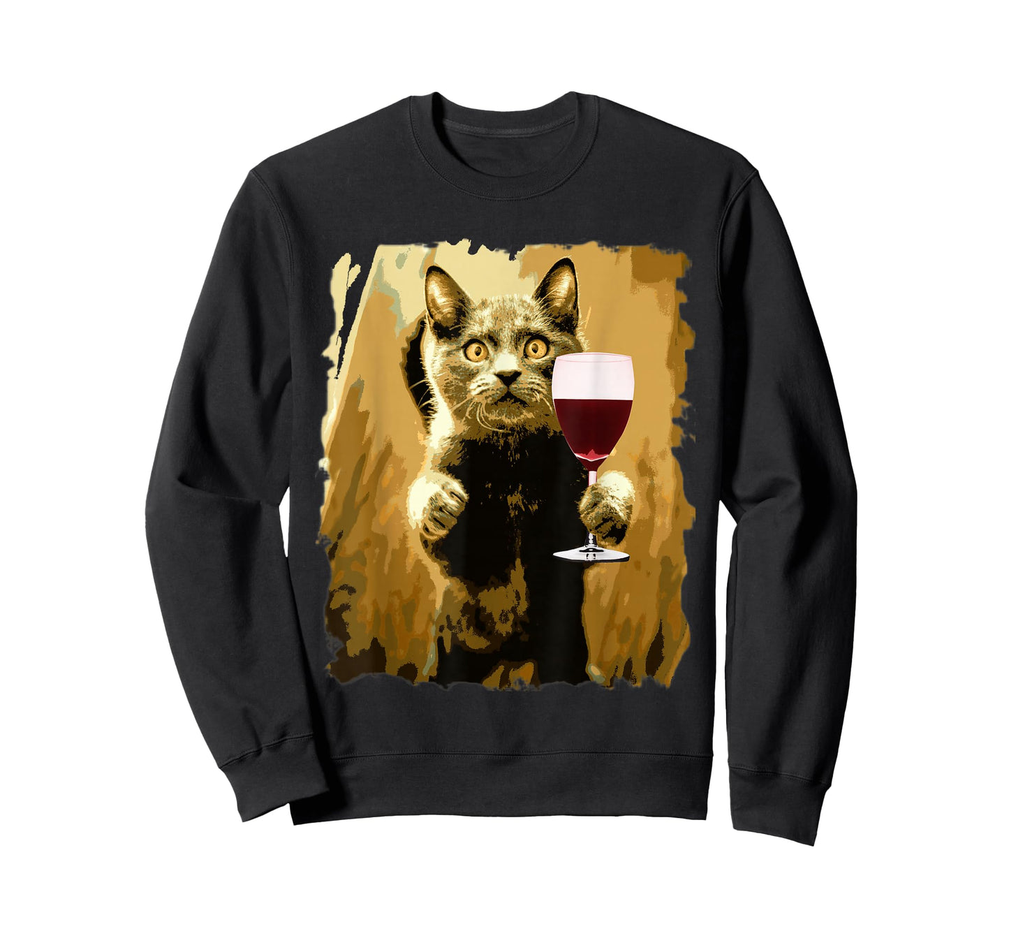 Wine Tasting Funny Cat Sweet Drinking Wine Lover T-Shirt