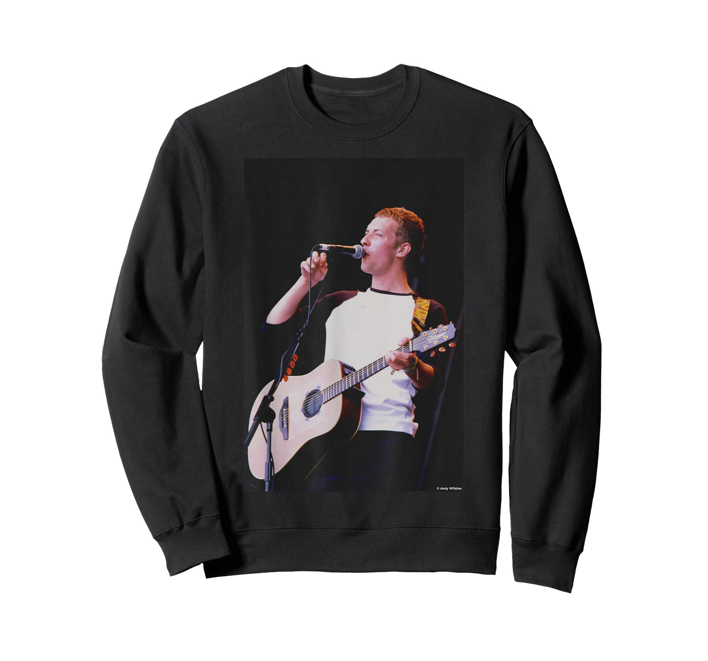 Chris Martin Coldplay Glastonbury 2000 by Andy Willsher T-Shirt