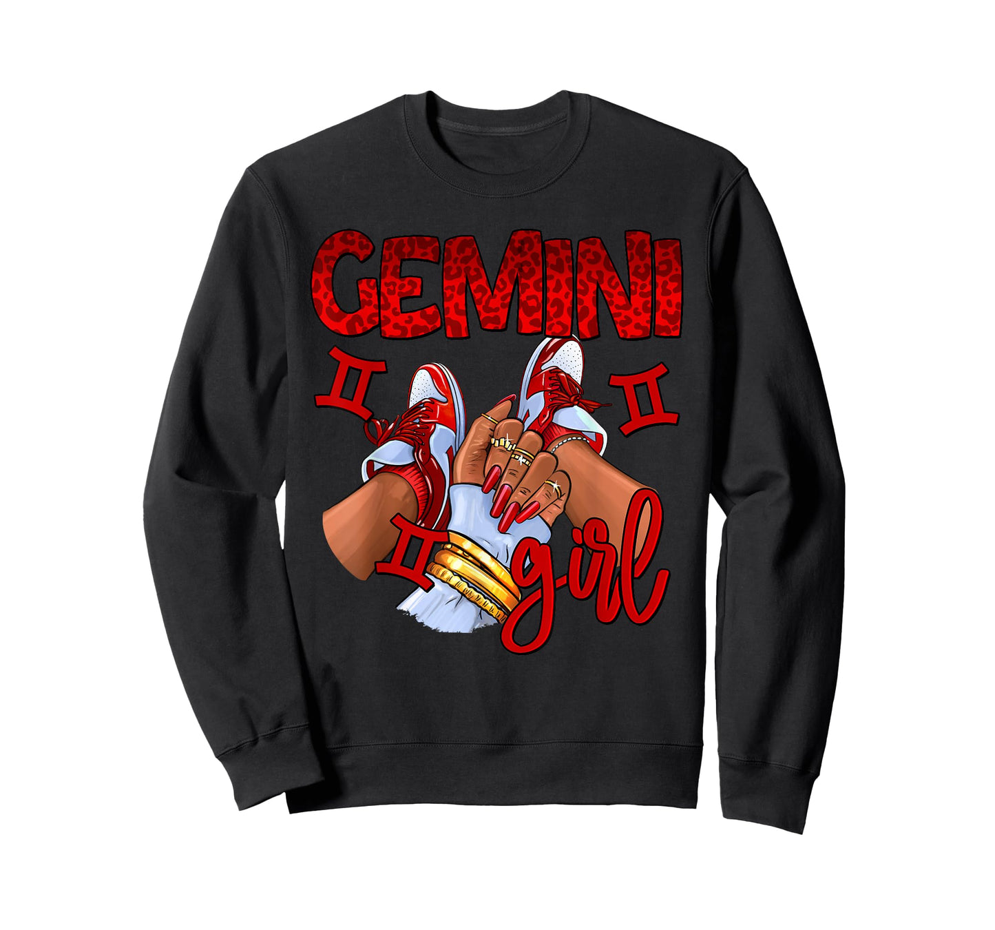Gemini Girl Birthday Women Sneakers Zodiac Sign Bday T-Shirt