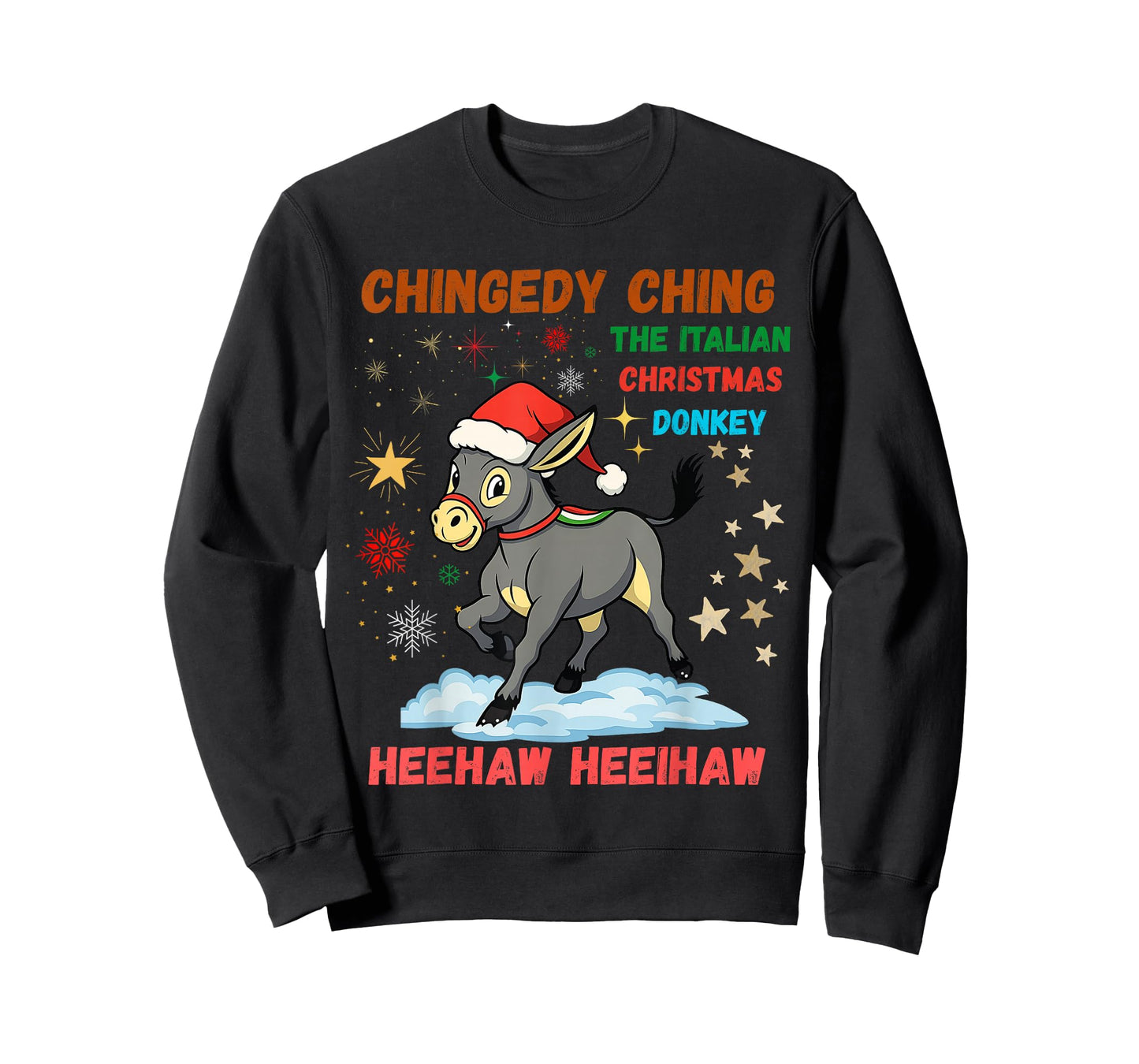 Chingedy Ching Dominick The Christmas Donkey Italian Donkey T-Shirt