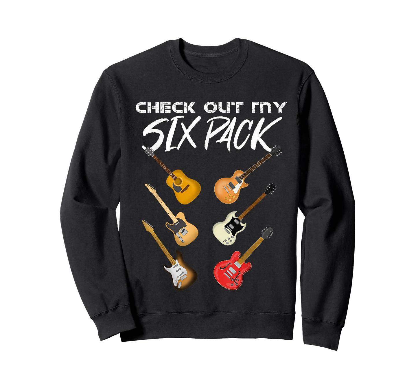 Check Out My Six Pack Guitar T-Shirt