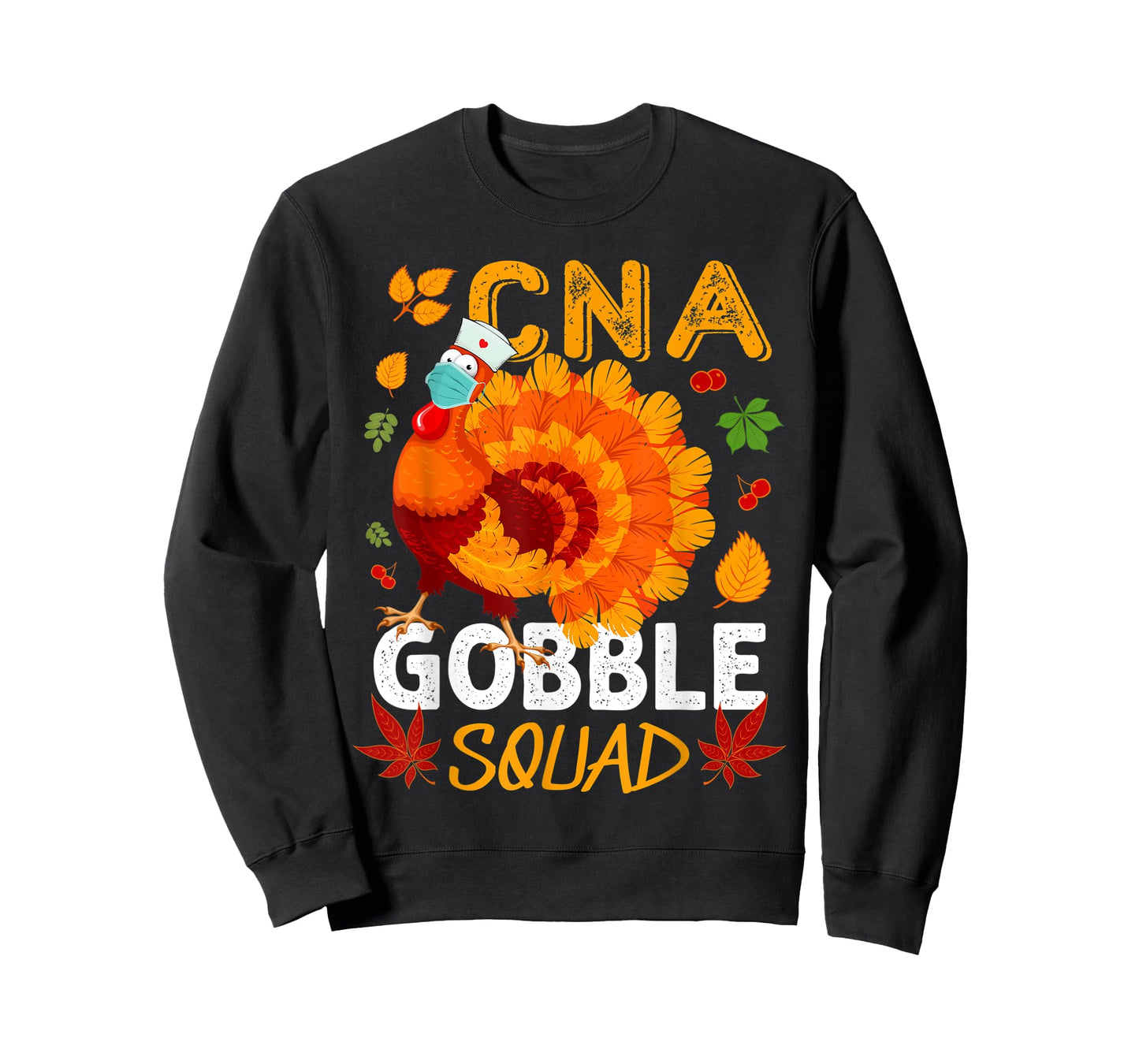 CNA Gobble Squad Mask Turkey CNA Nurse Thanksgiving Matching T-Shirt