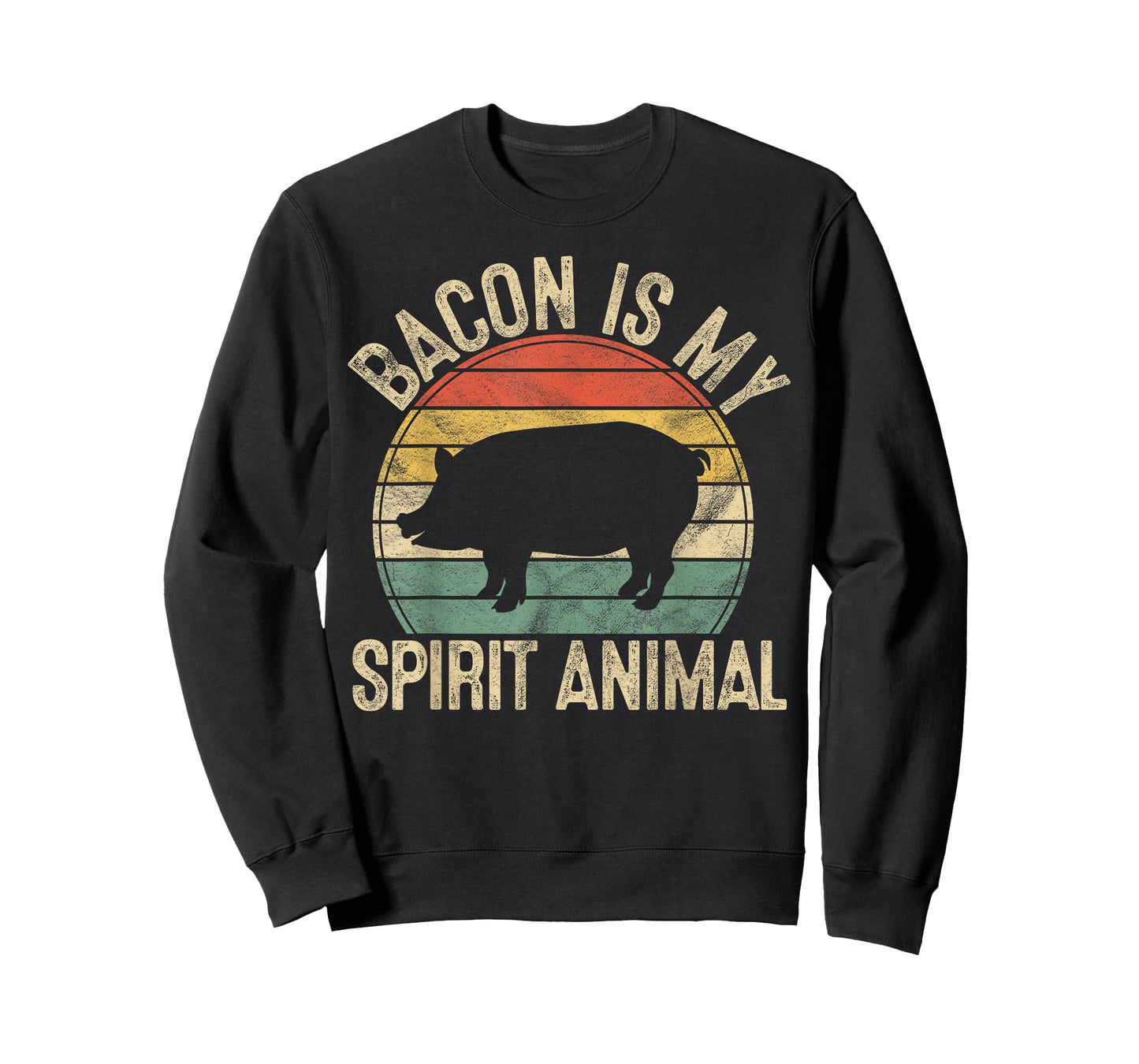 Bacon Is My Spirit Animal Gift Retro BBQ Costume Pork Grill T-Shirt