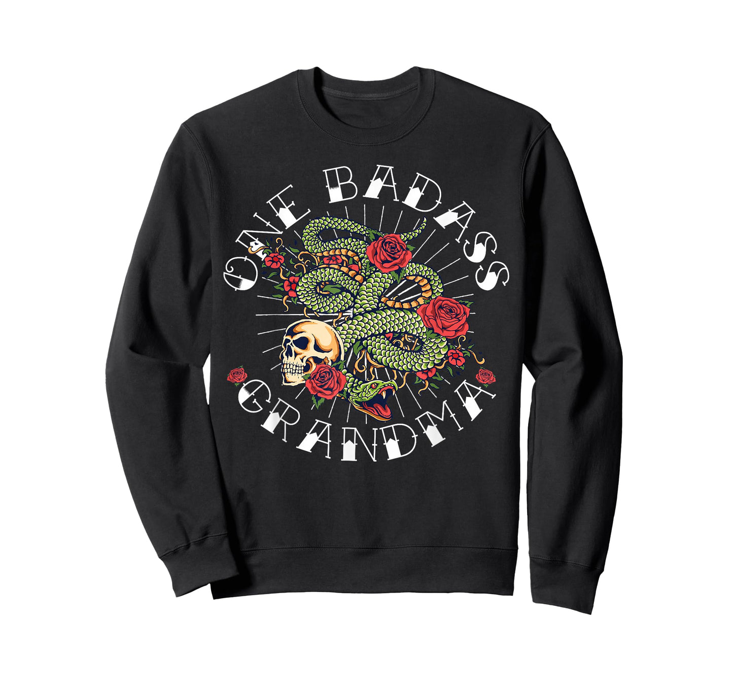 One Badass Grandmother Tattoo Art Funny Gift for Grandma T-Shirt