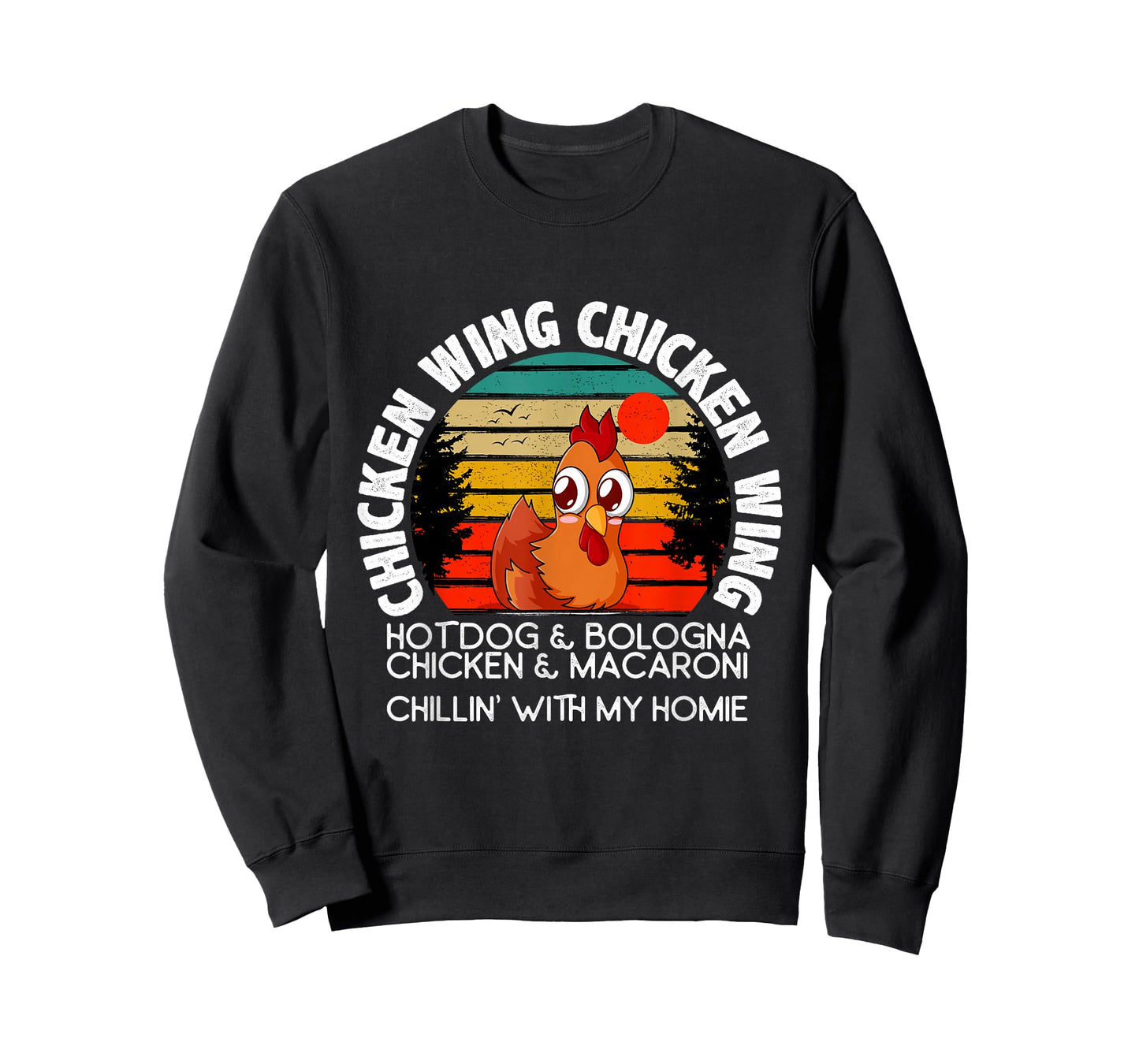 Chicken Wing Chicken Wing Hot Dog Bologna Macaroni T-Shirt