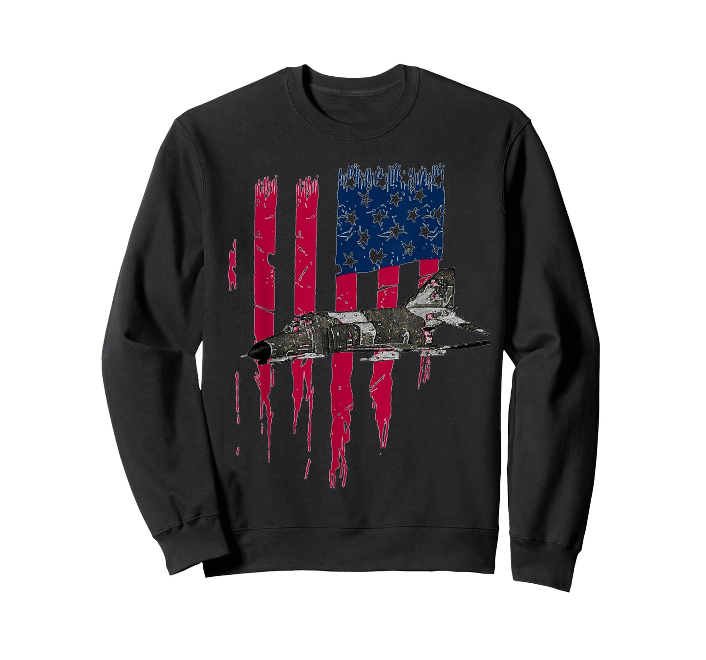 Patriotic F-4 PHANTOM The McDonnell Douglas America flag tee T-Shirt