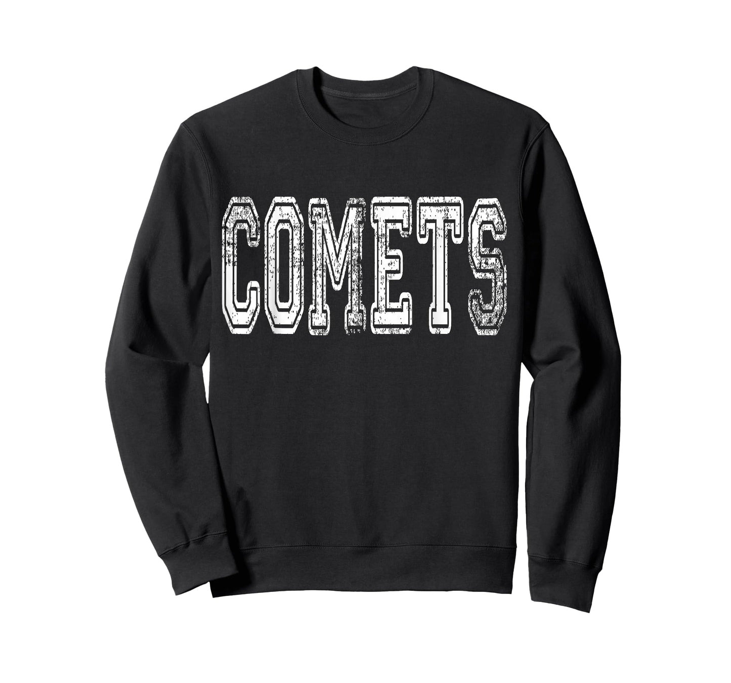 Comets Mascot Distressed Vintage School Sports Name Fans T-Shirt