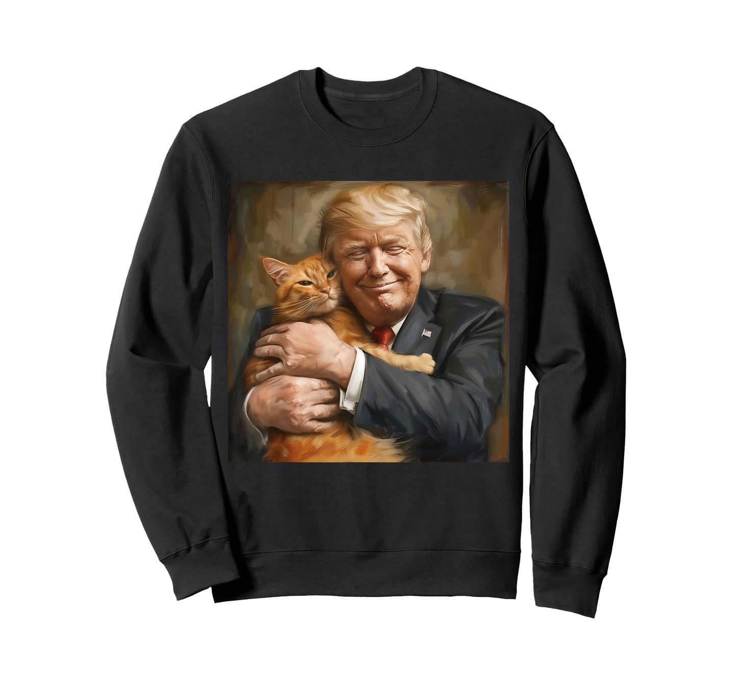 Trump Hugging an Orange Cat 2024 T-Shirt