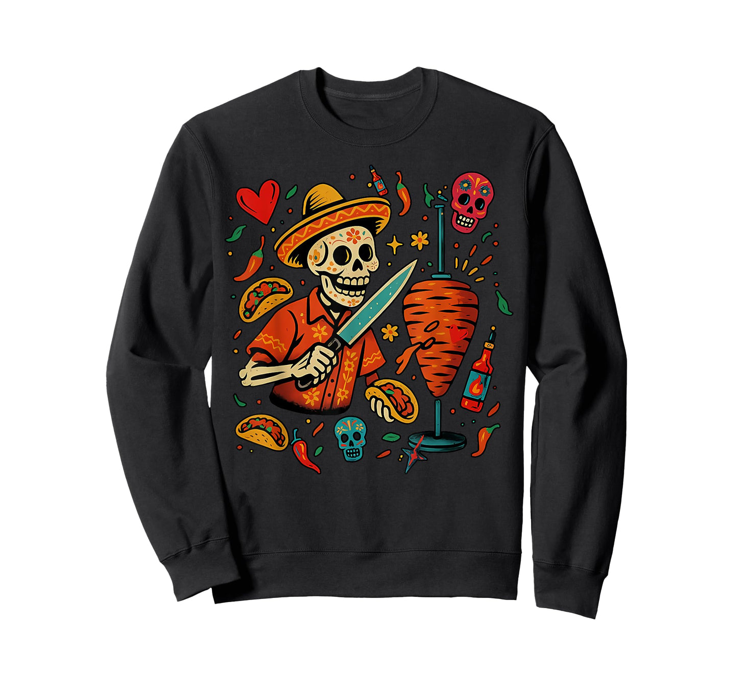 El Rey Del Trompo Al Pastor Taco Mexican T-Shirt