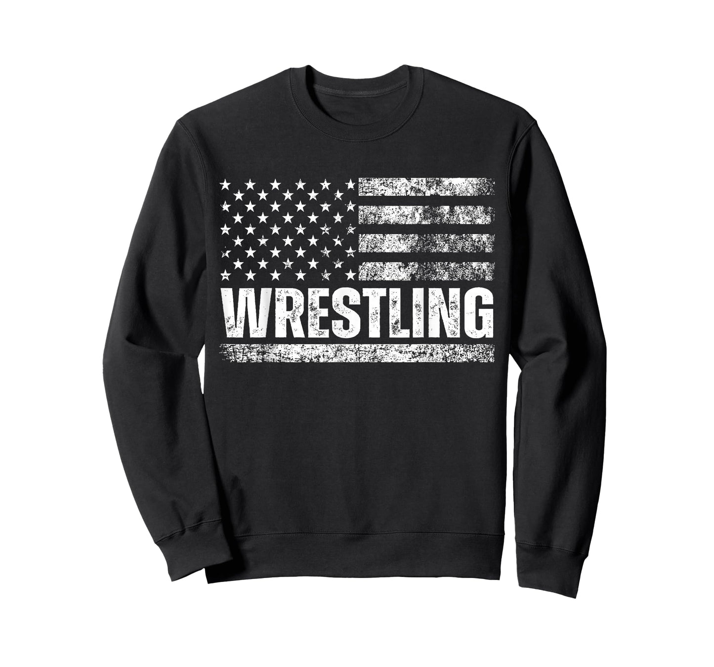 US Flag Wrestling American Flag Wrestling Wrestle Vintage T-Shirt