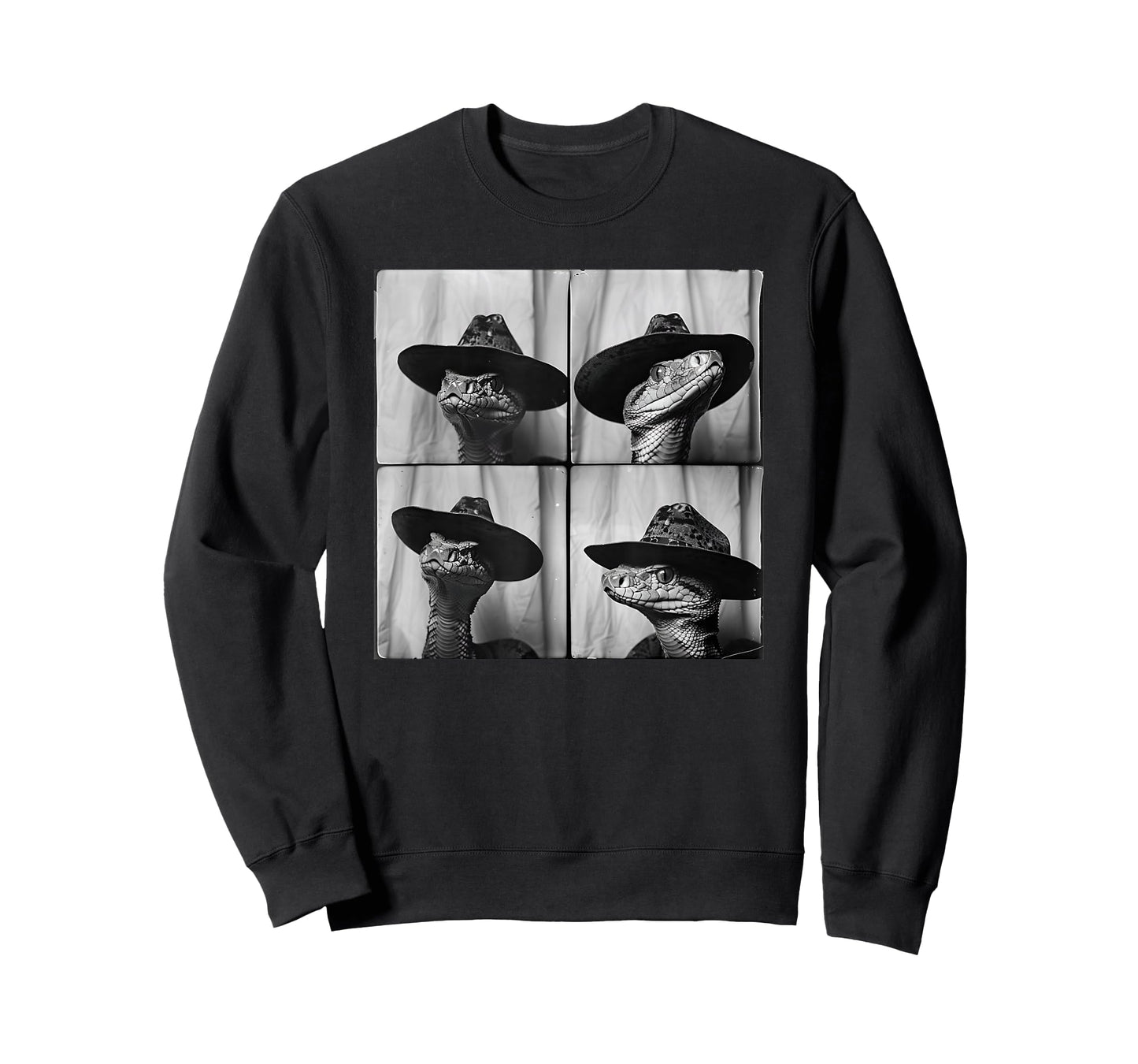 Snake in Cowboy Hat Funny Animal Photobooth Snake Owner T-Shirt