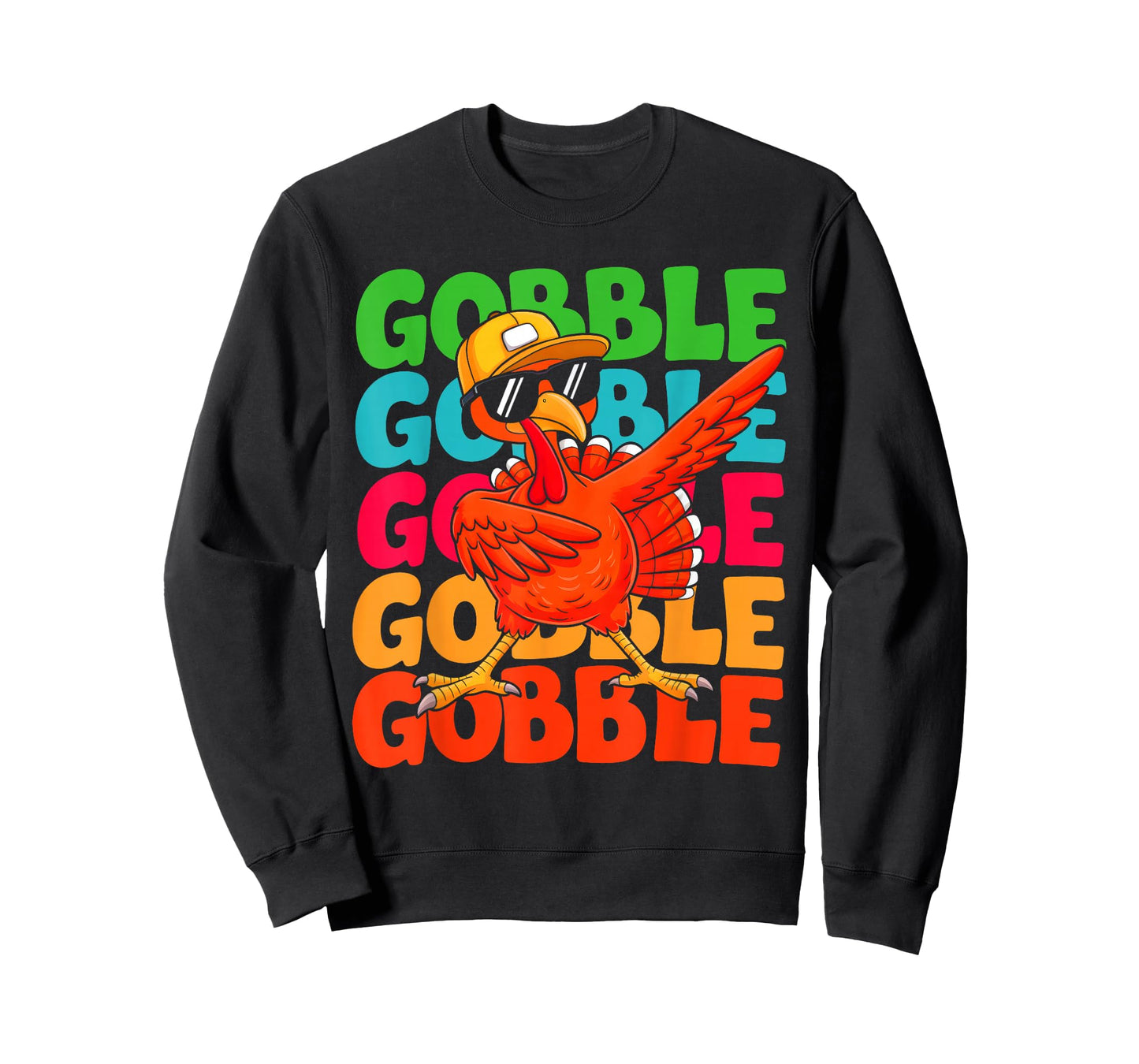 Thanksgiving Turkey Gobble Pilgrim Costume Boys Girls Kids T-Shirt