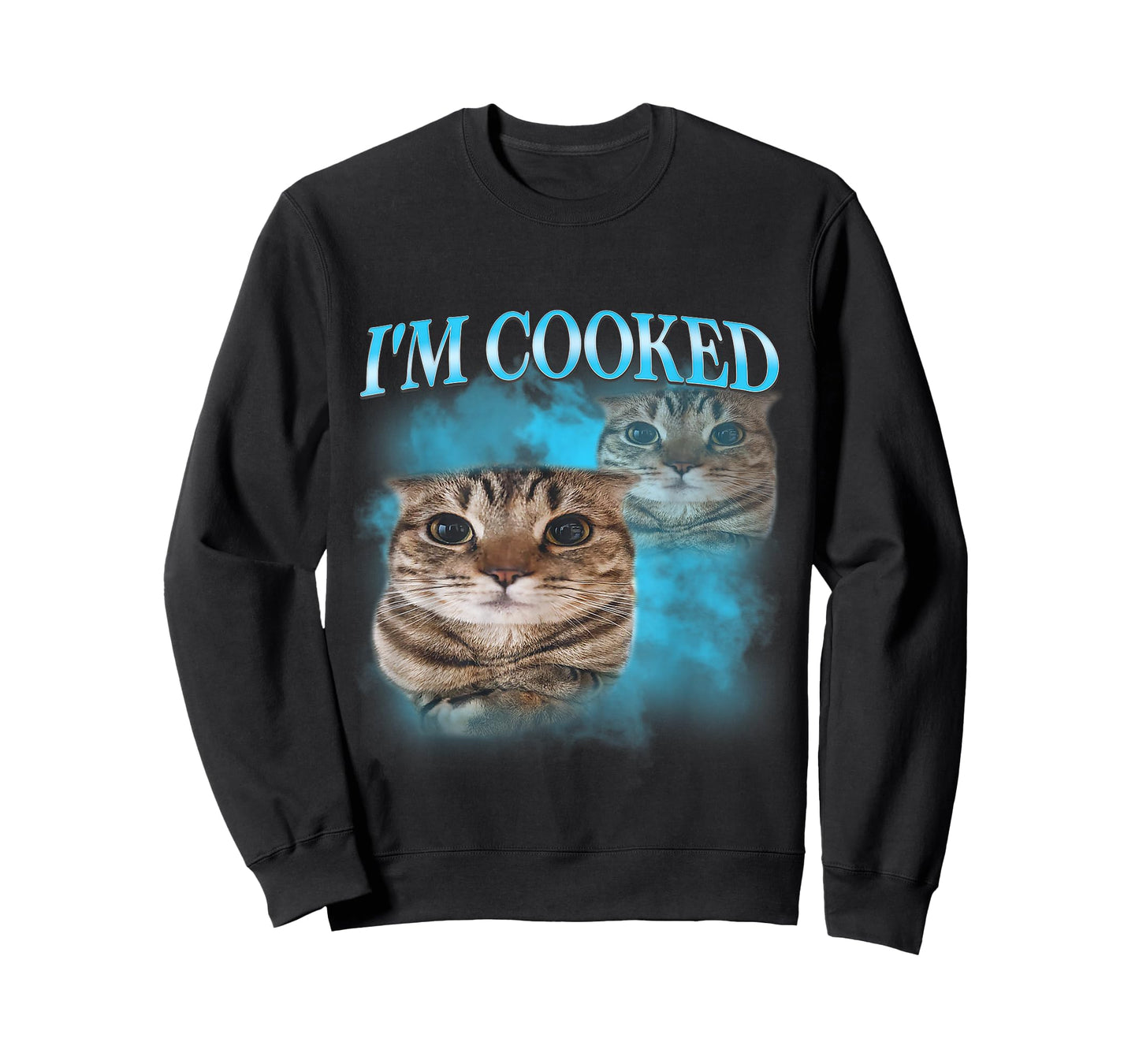 I'm Cooked Funny Gen Z Gen Alpha Silly Cat Meme Vintage T-Shirt