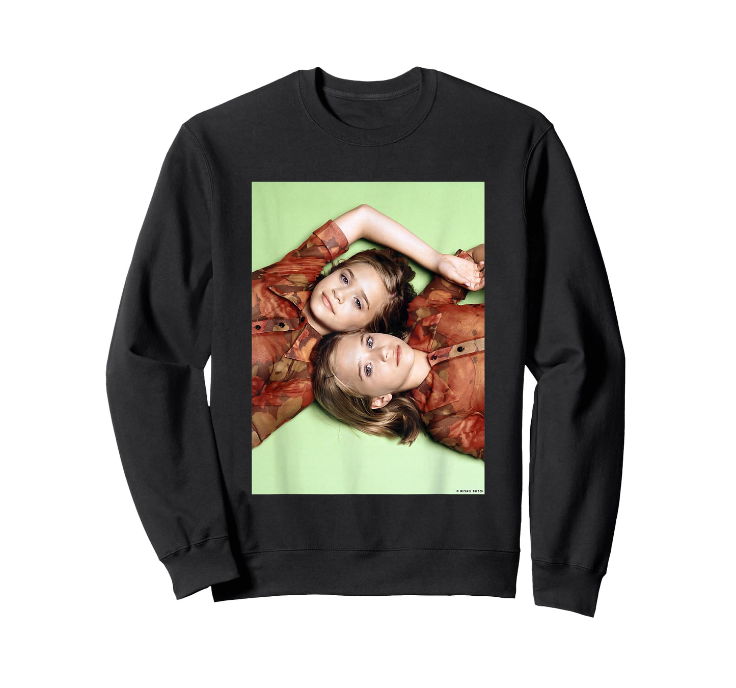 Mary-Kate Ashley Olsen Twins Full House by Michael Grecco T-Shirt