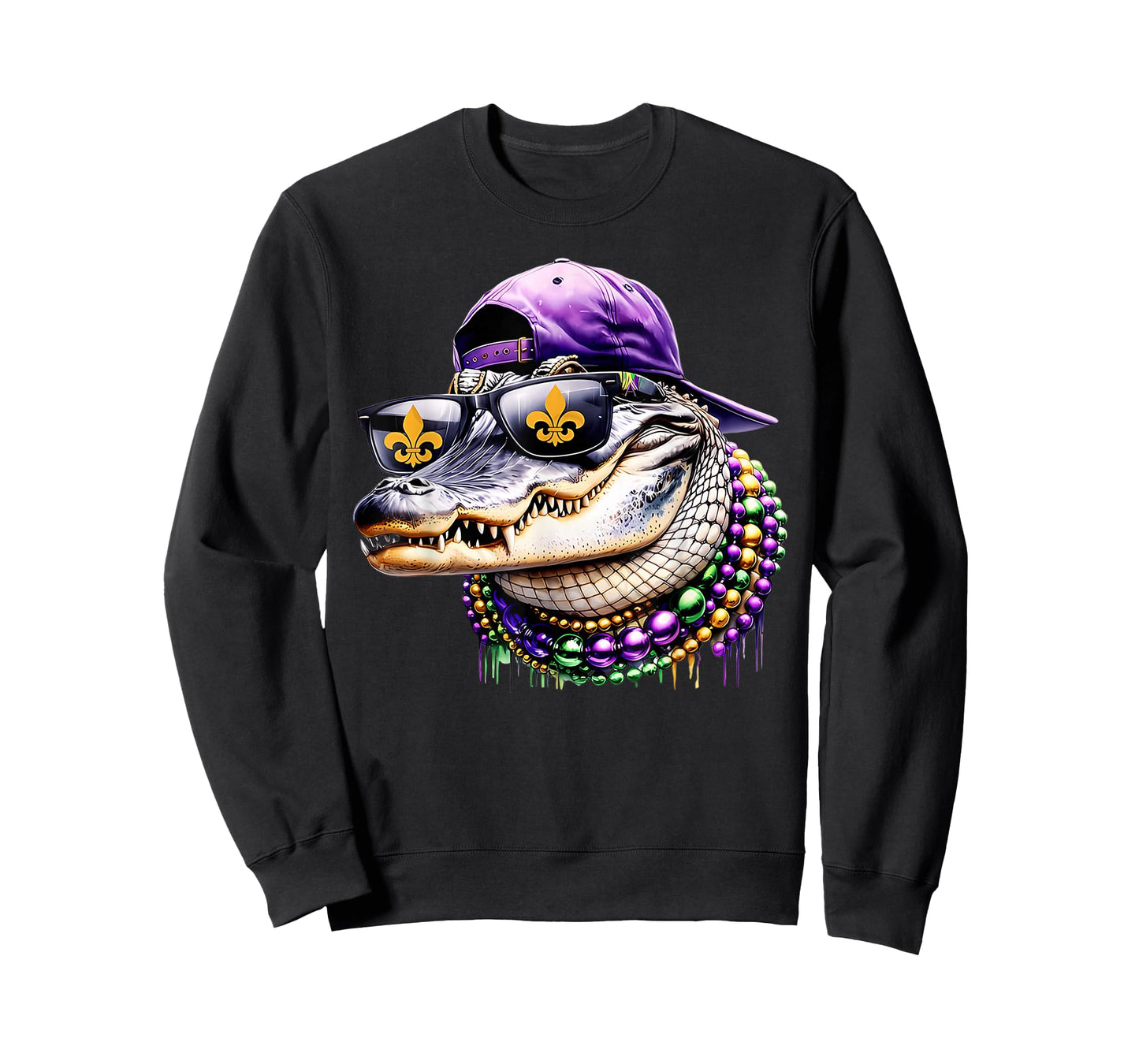 Mardigator Mardi Gras Alligator Costume Men Women Mardi Gras T-Shirt