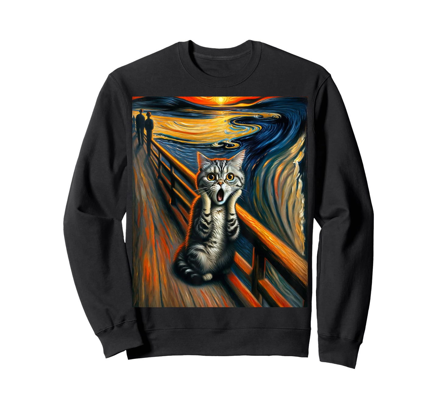 Expressionist Artsy Artistic American Shorthair Cat T-Shirt
