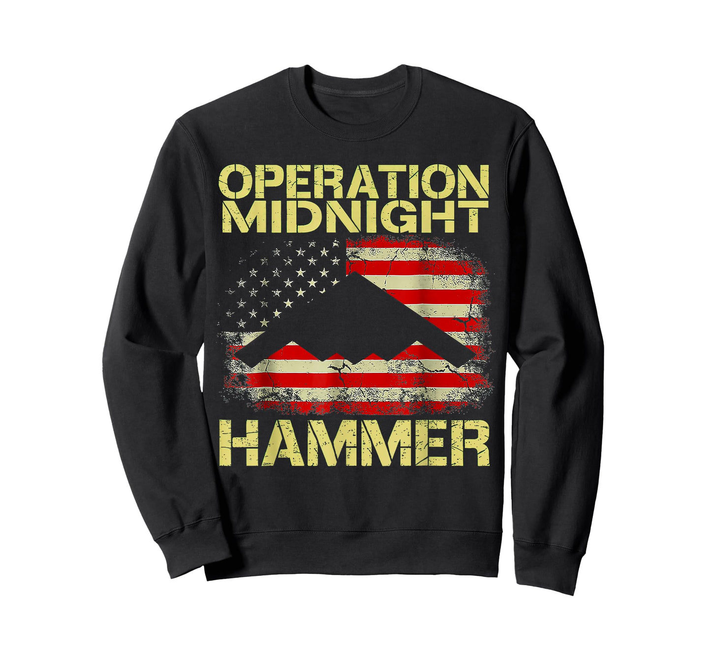 Retro Operation Midnight Hammer with American Flag T-Shirt