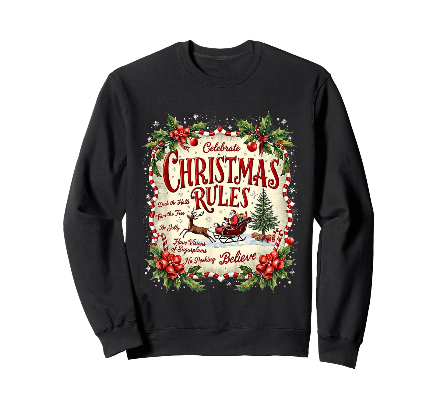 Bake Merry Christmas Drink Hot Cocoa Believe Watch Movies T-Shirt