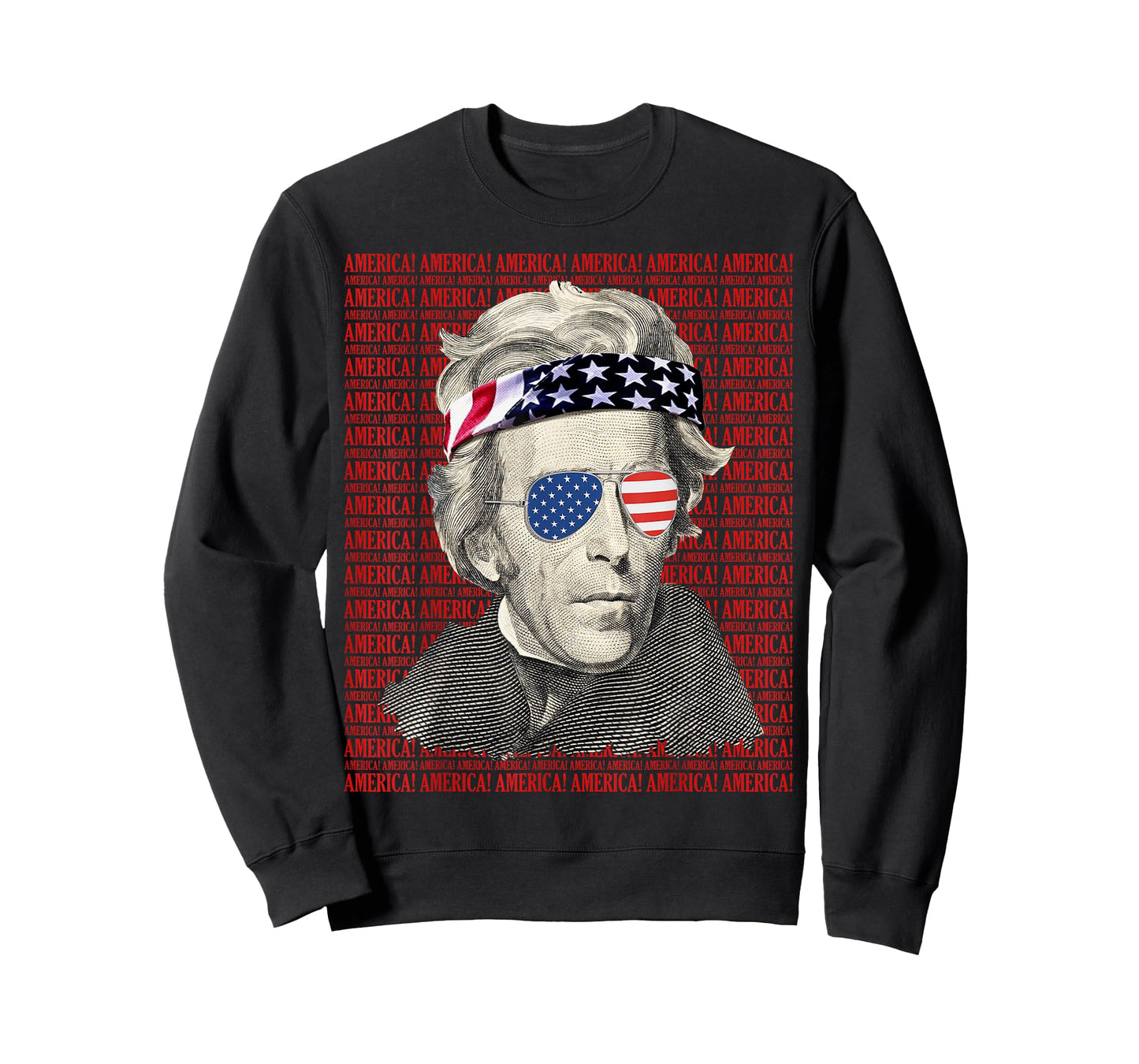 Andrew Jackson America! Patriotic USA Vintage 4th of July Women Men T-Shirt