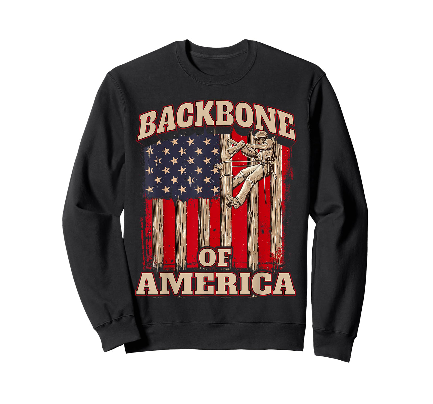 Backbone Of America Arborist Tree Surgeon Lumberjack Logger T-Shirt