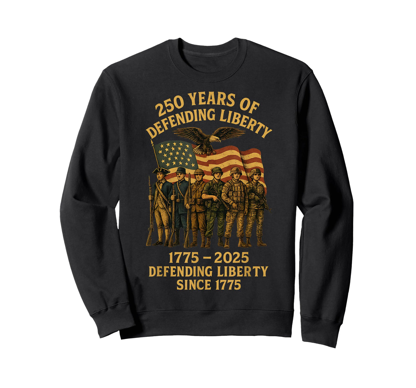 Patriotic USA Army Us Military Parade 250th Anniversary 2025 T-Shirt