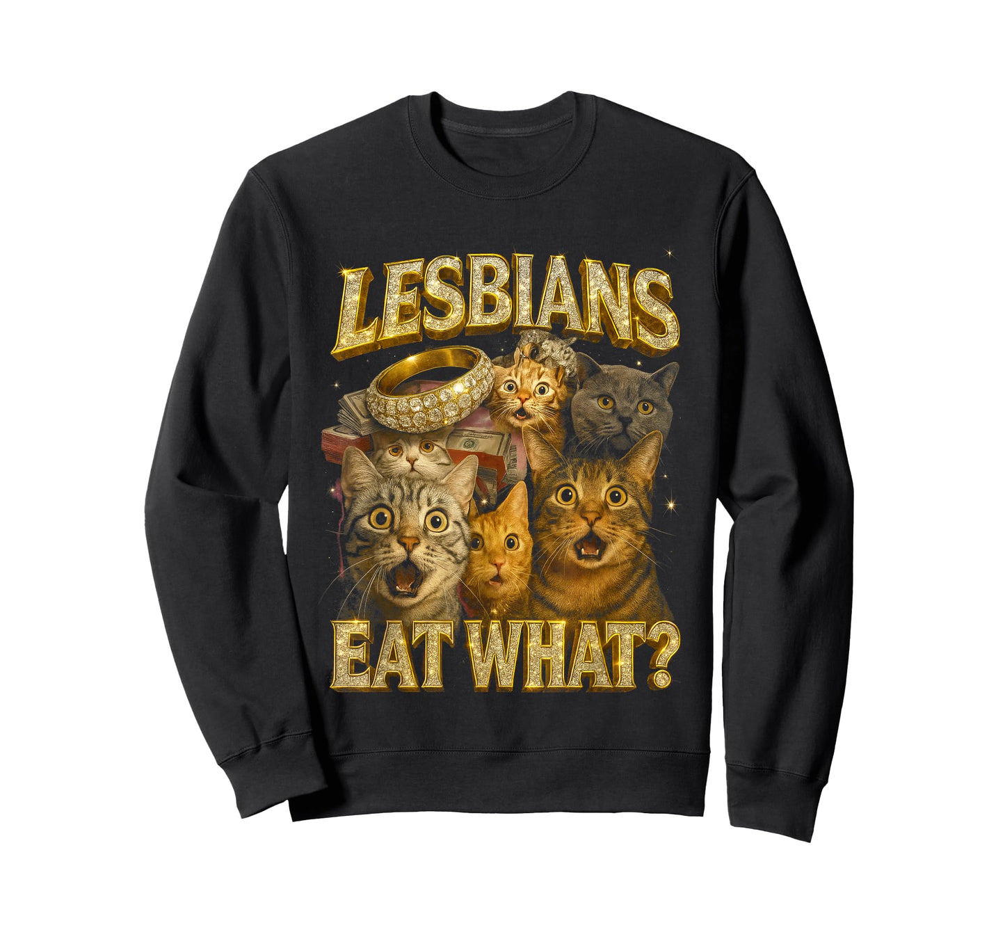 Lesbians Eat What? Cats Humor T-Shirt