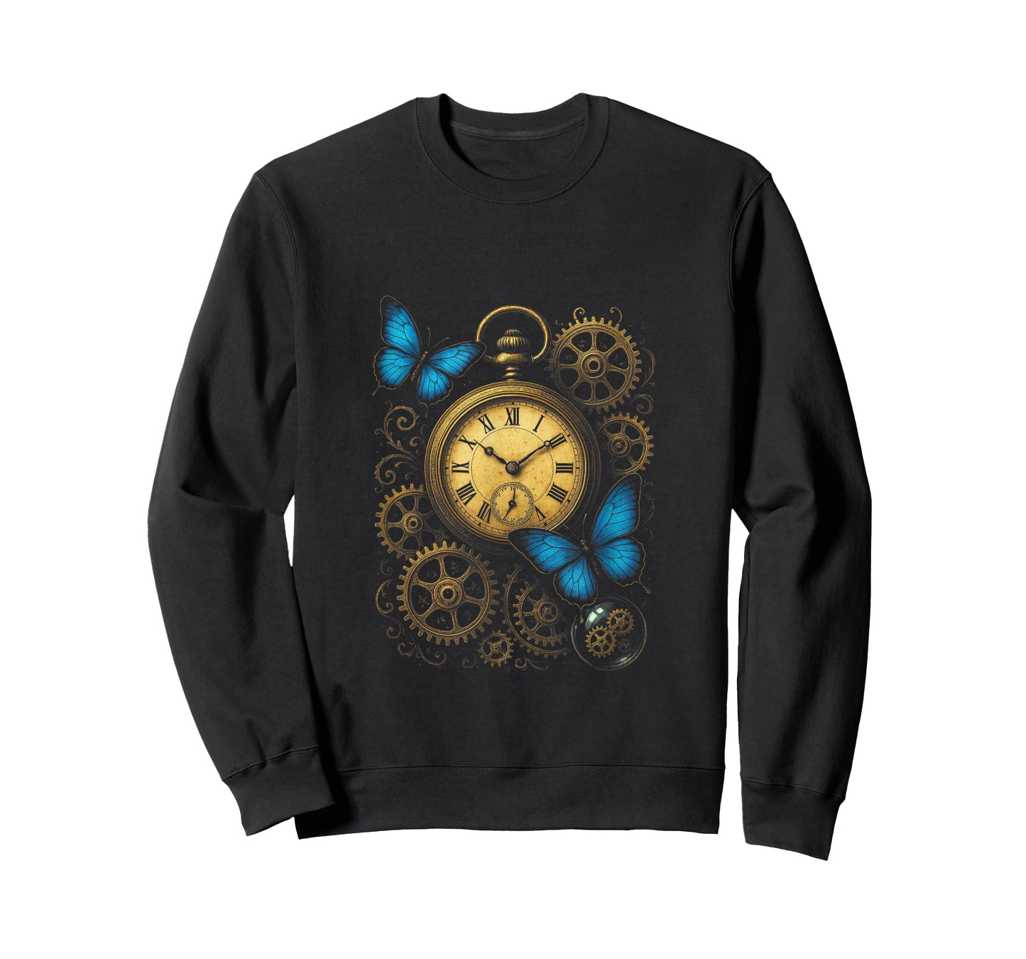 Clockwork Butterflies - Steampunk Vintage Art T-Shirt
