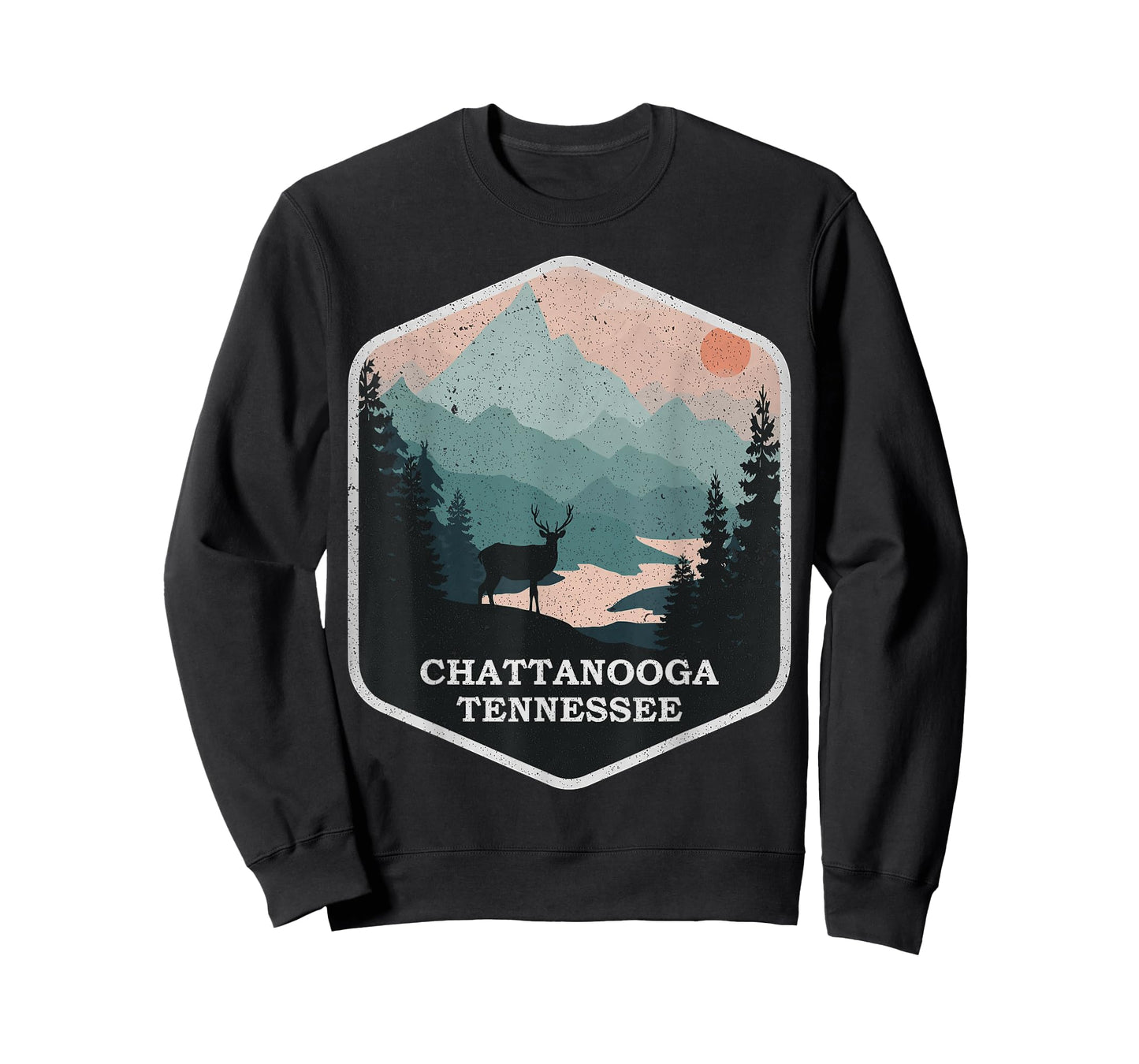 Vintage Chattanooga Tennessee TN Nature Mountains Hiking T-Shirt