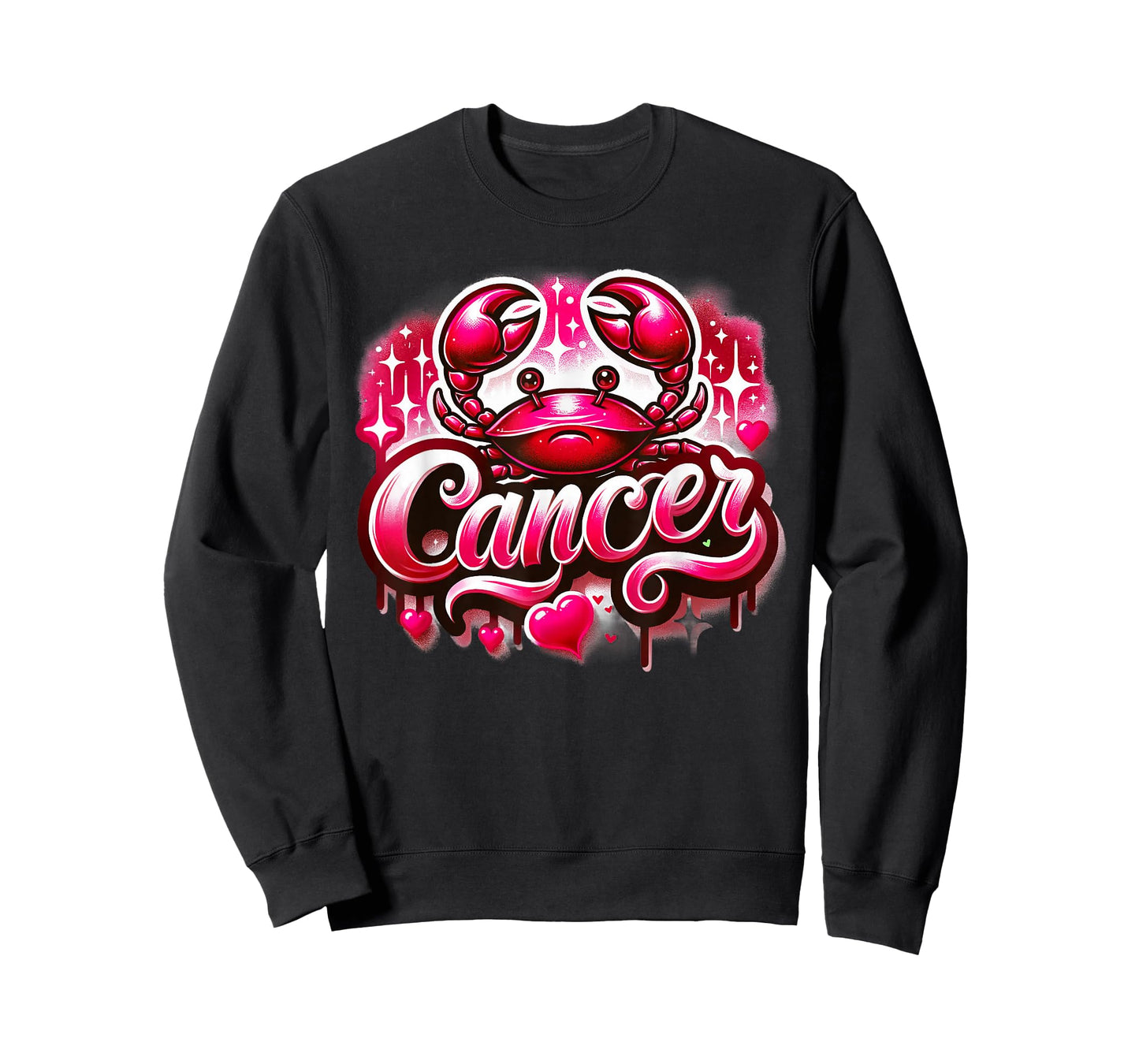Red Cancer Zodiac Star Sign T-Shirt