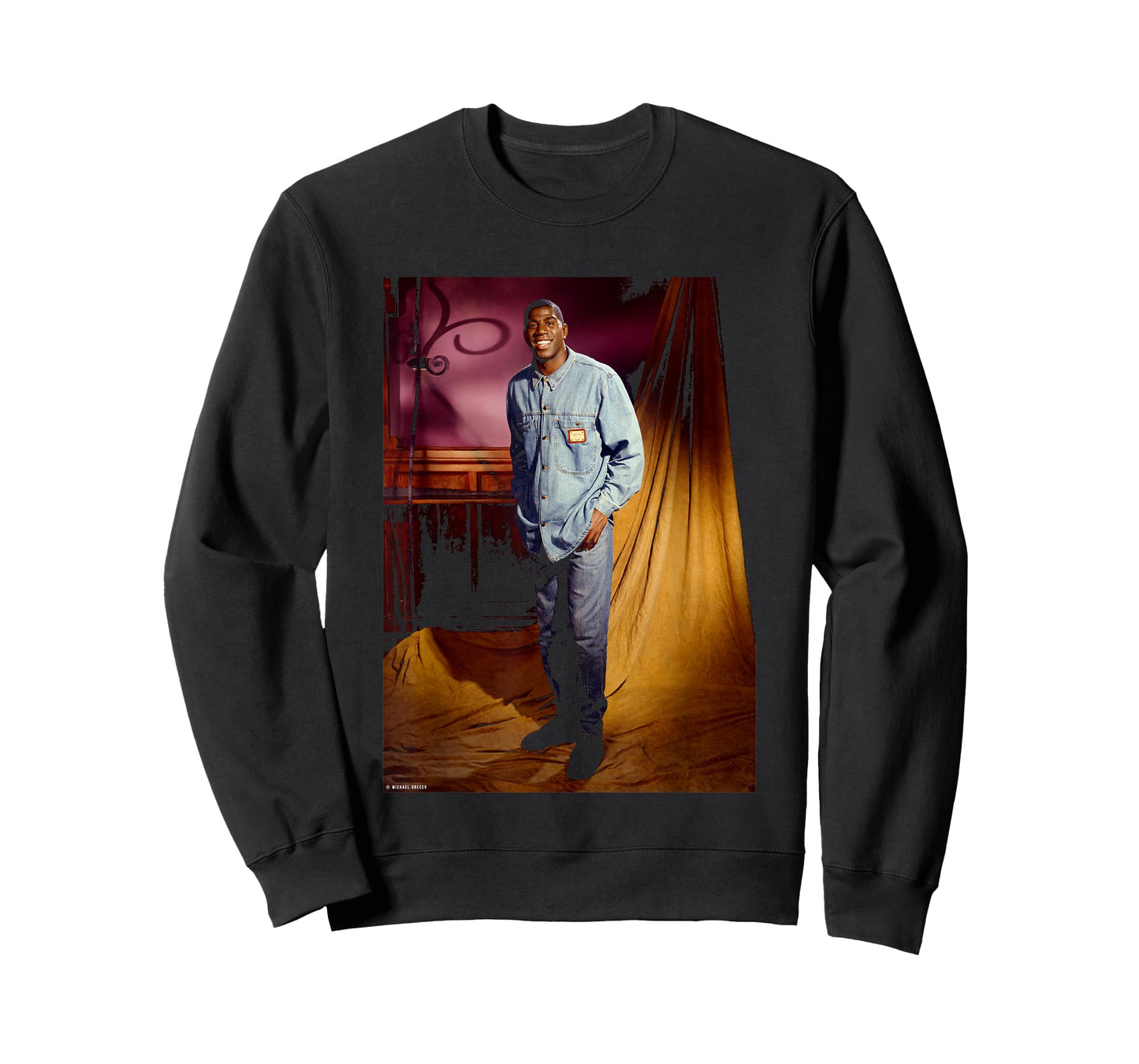 Basketball Legend Magic Johnson LA Lakers by Michael Grecco T-Shirt