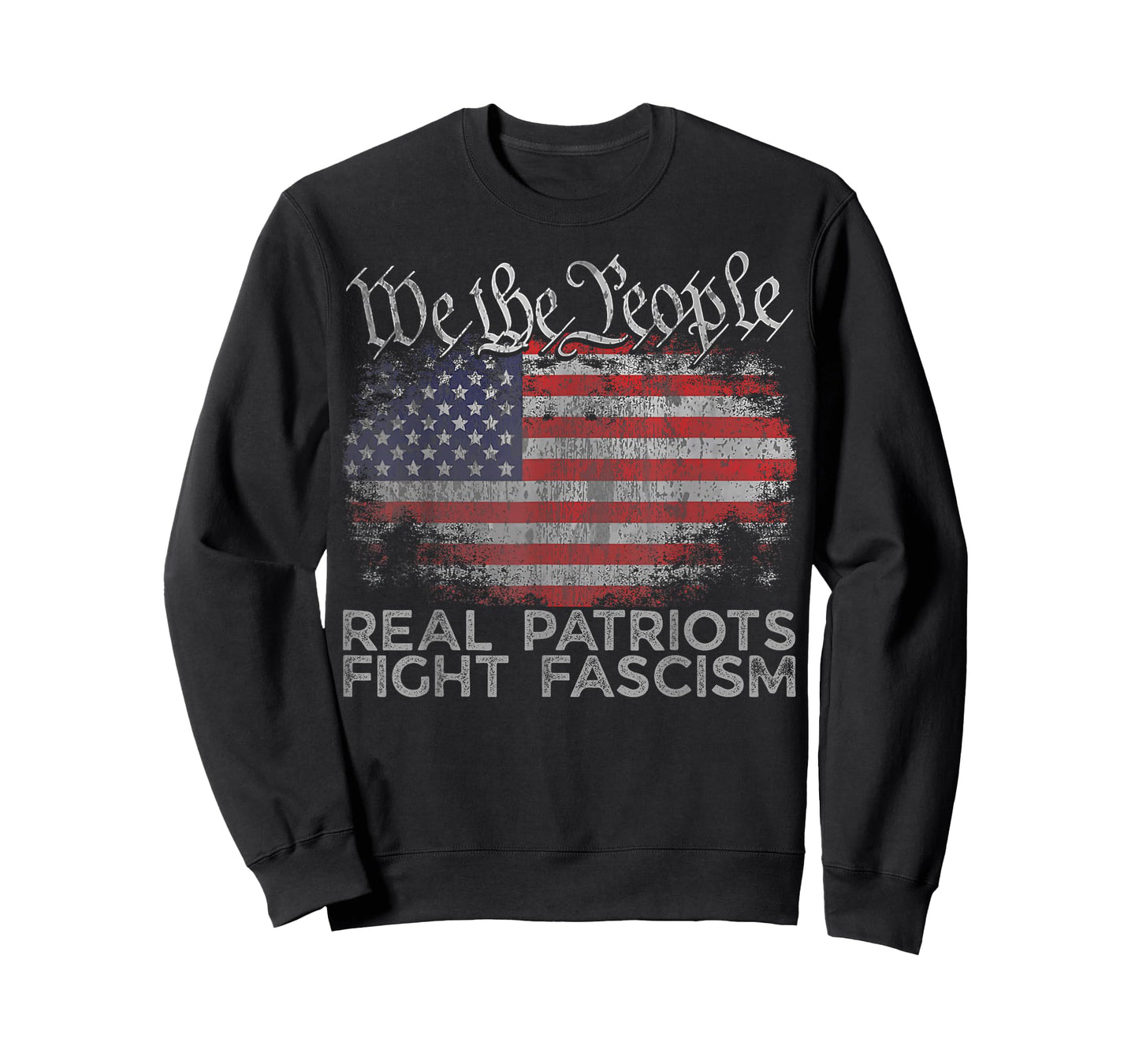 Real Patriots Fight Fascism nti Fascist Political Protest T-Shirt