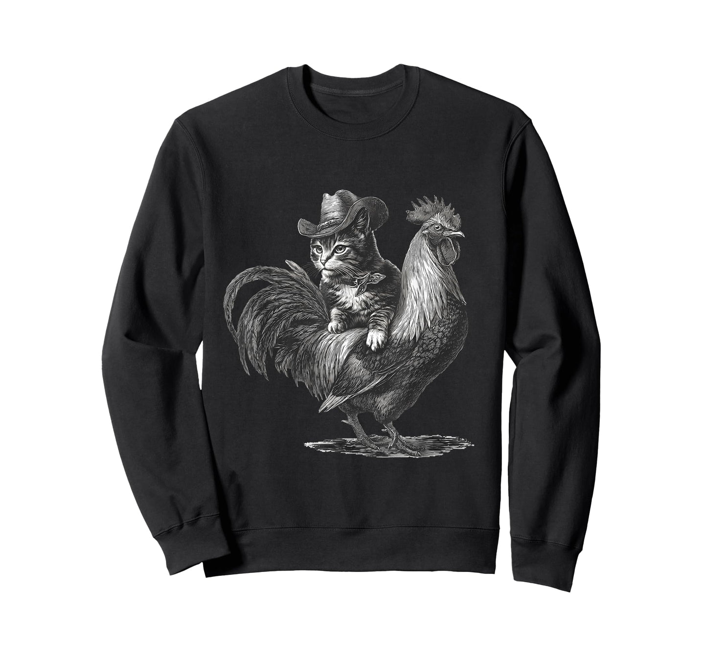 Country Western Vintage Cowgirl Funny Cowboy Cat T-Shirt