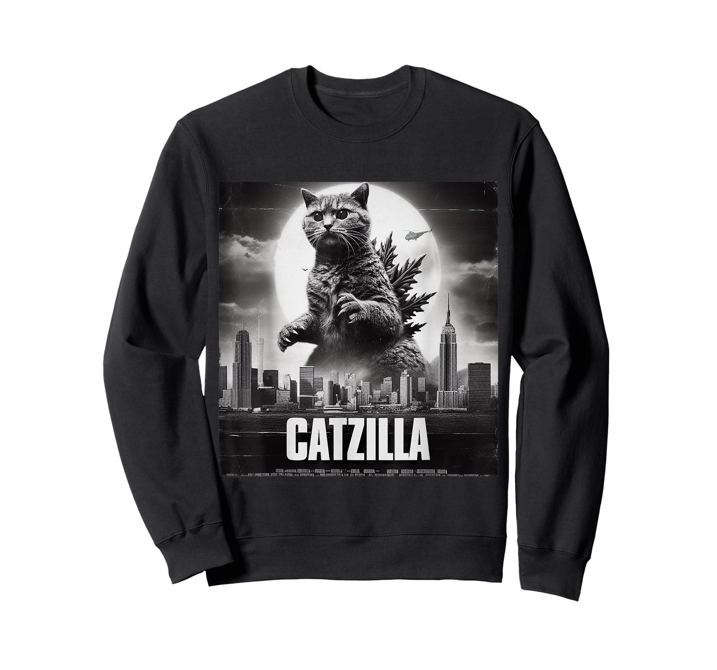 Catzilla Cat Japanese Art Funny T-Shirt