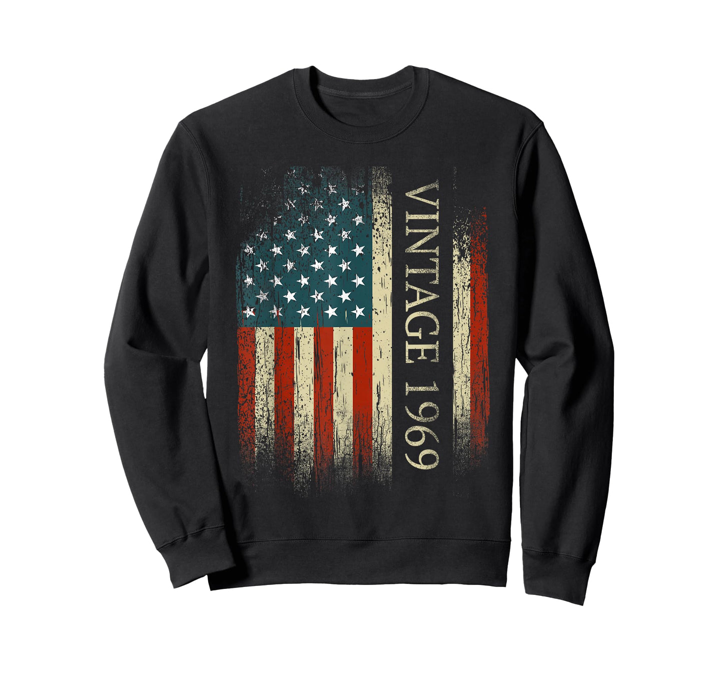 56th Birthday Vintage 1969 Usa Flag 56 Year Old Gifts Bday T-Shirt