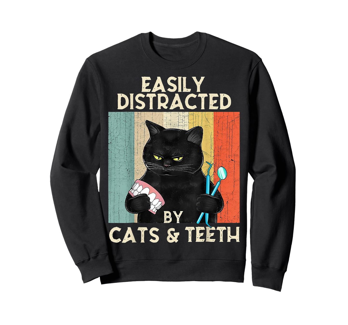 Easily Distracted By Cats and Teeth T-Shirt